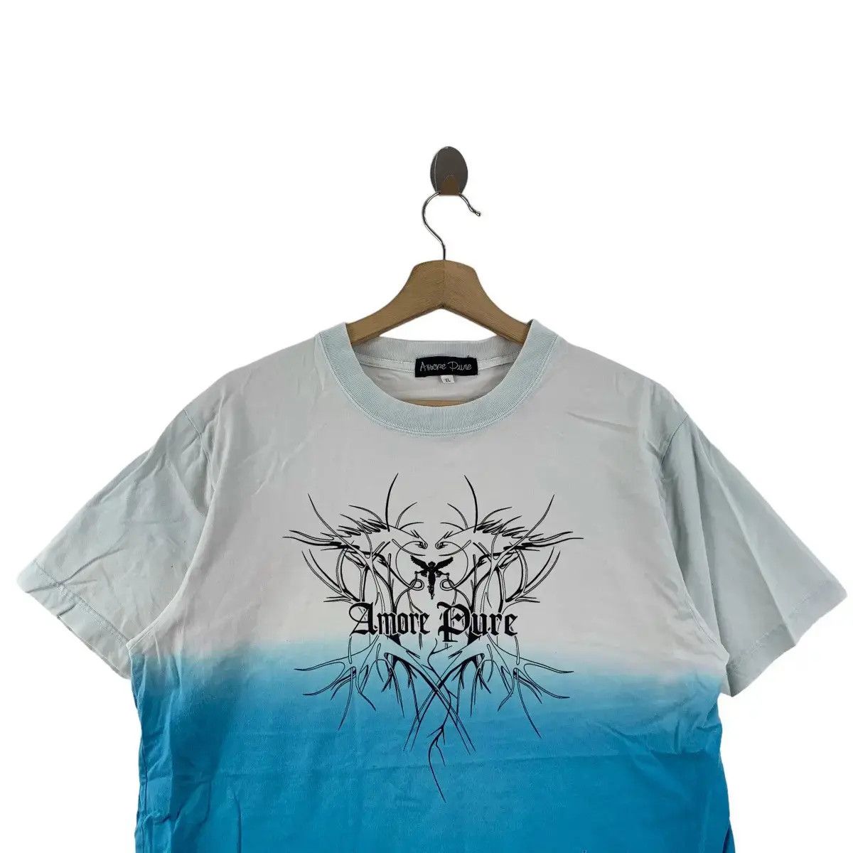 Vintage Vintage AMORE PURE Black Angels Dragon Tee Shirt Anime Size US L / EU 52-54 / 3 - 2 Thumbnail