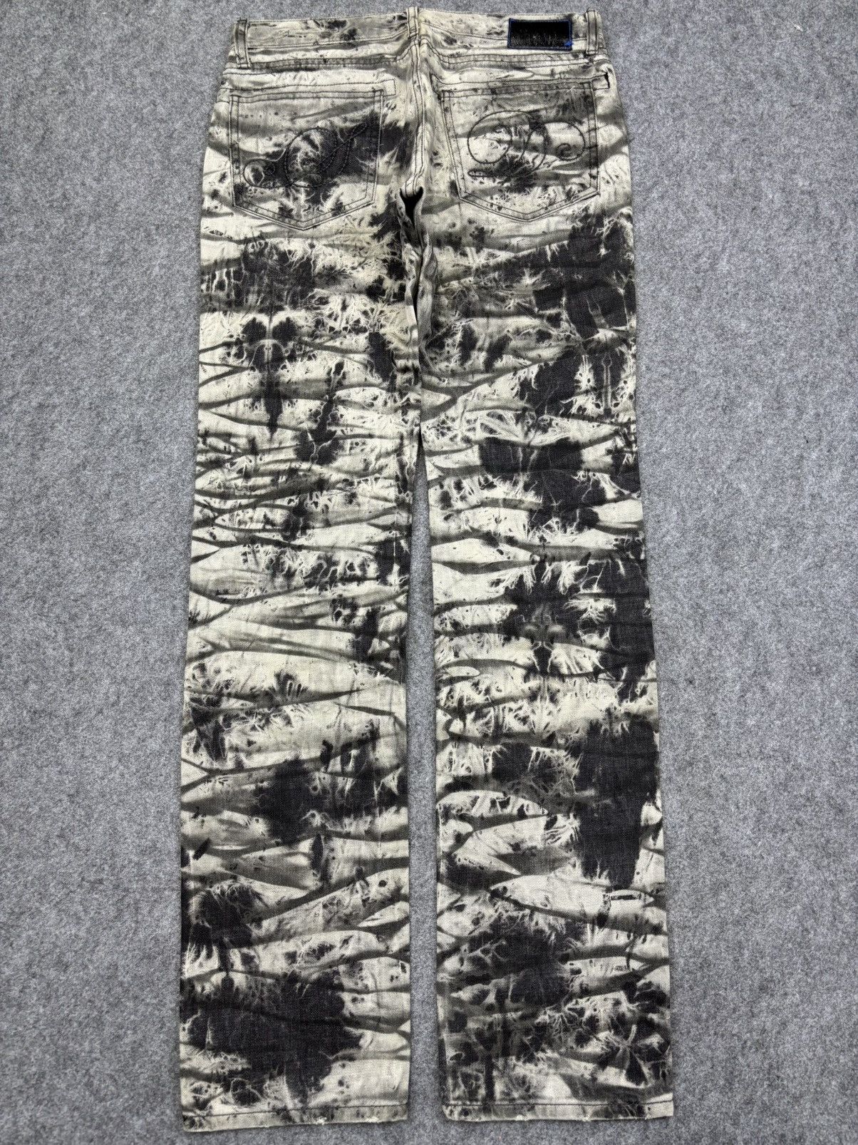 Japanese Brand 💥semanticdesign Japan Streetwear Tye Dye Metal Jeans F721 Size US 31 - 21 Thumbnail