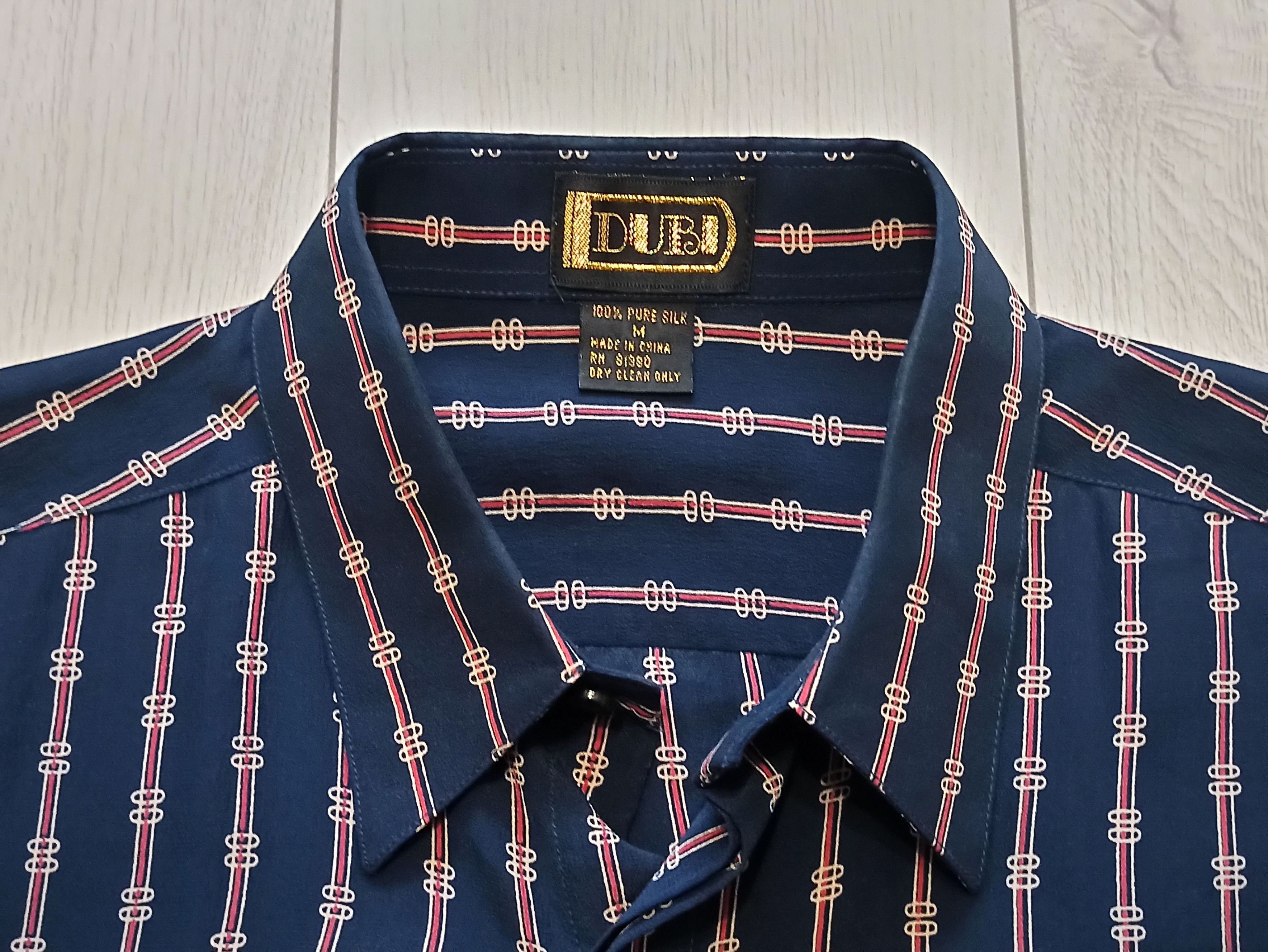 Designer DUBI Silk Shirt Size US M / EU 48-50 / 2 - 2 Thumbnail