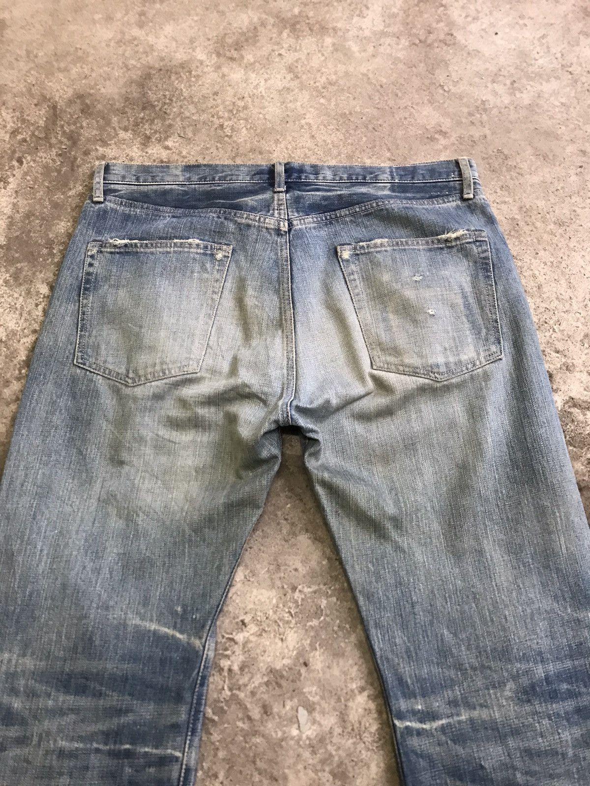 Japanese Brand ⚡️Vintage Domingo Spell Bound Distressed Denim Size US 36 / EU 52 - 14 Thumbnail
