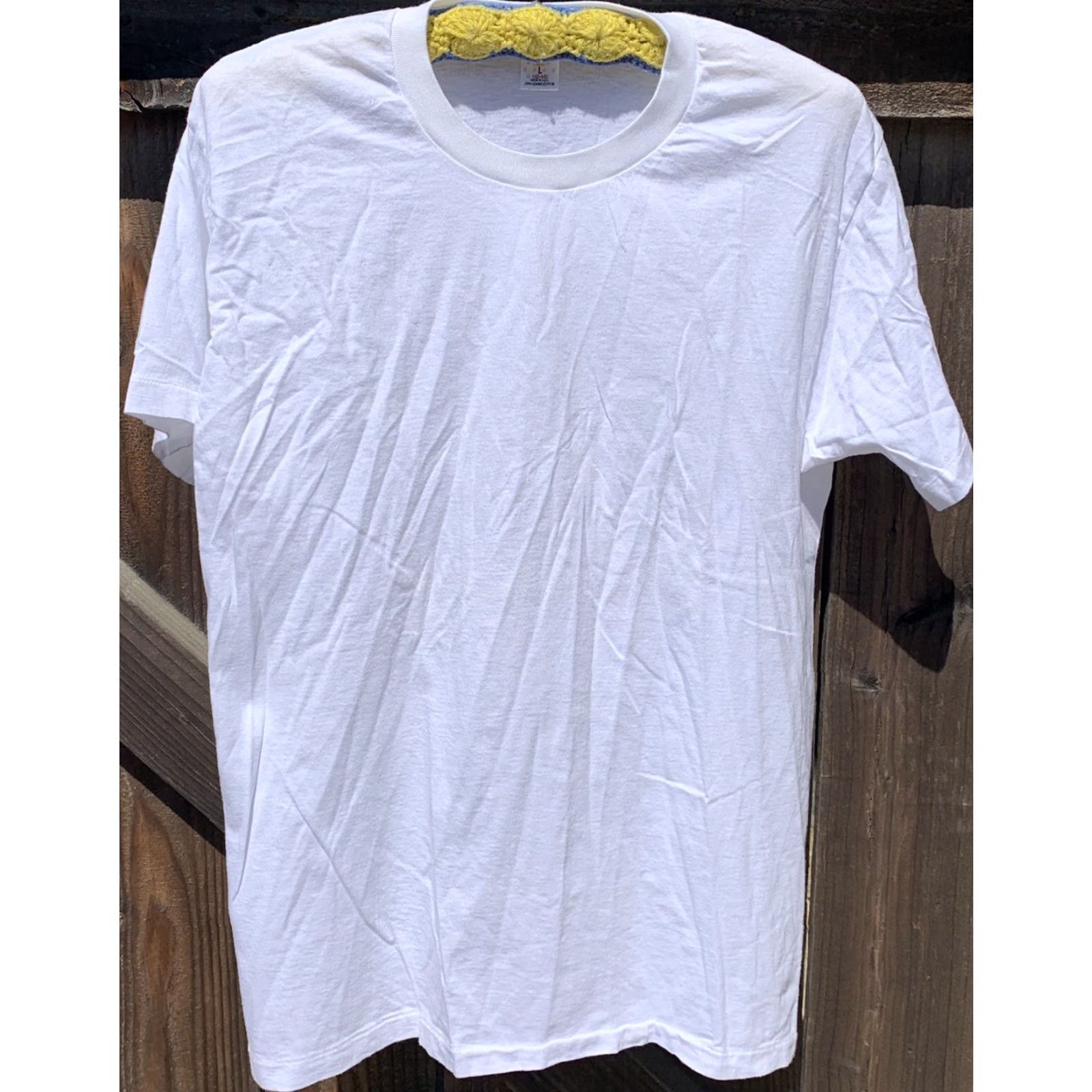 Jockey VINTAGE Jockey Classic T-Shirt White L Men's Cotton Single Stitch Made in USA Shirt Short Sleeve Size US L / EU 52-54 / 3 - 7 Thumbnail