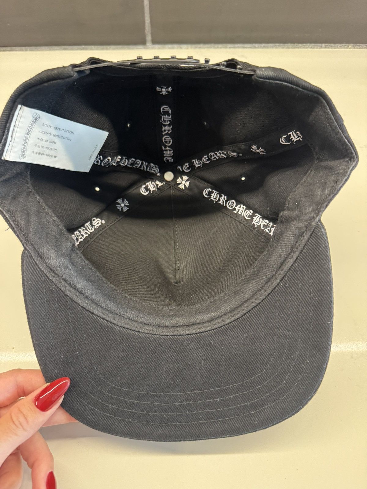Chrome Hearts Chrome Hearts RS3 Baseball Hat –Black with Dagger Embroidery Size ONE SIZE - 4 Thumbnail