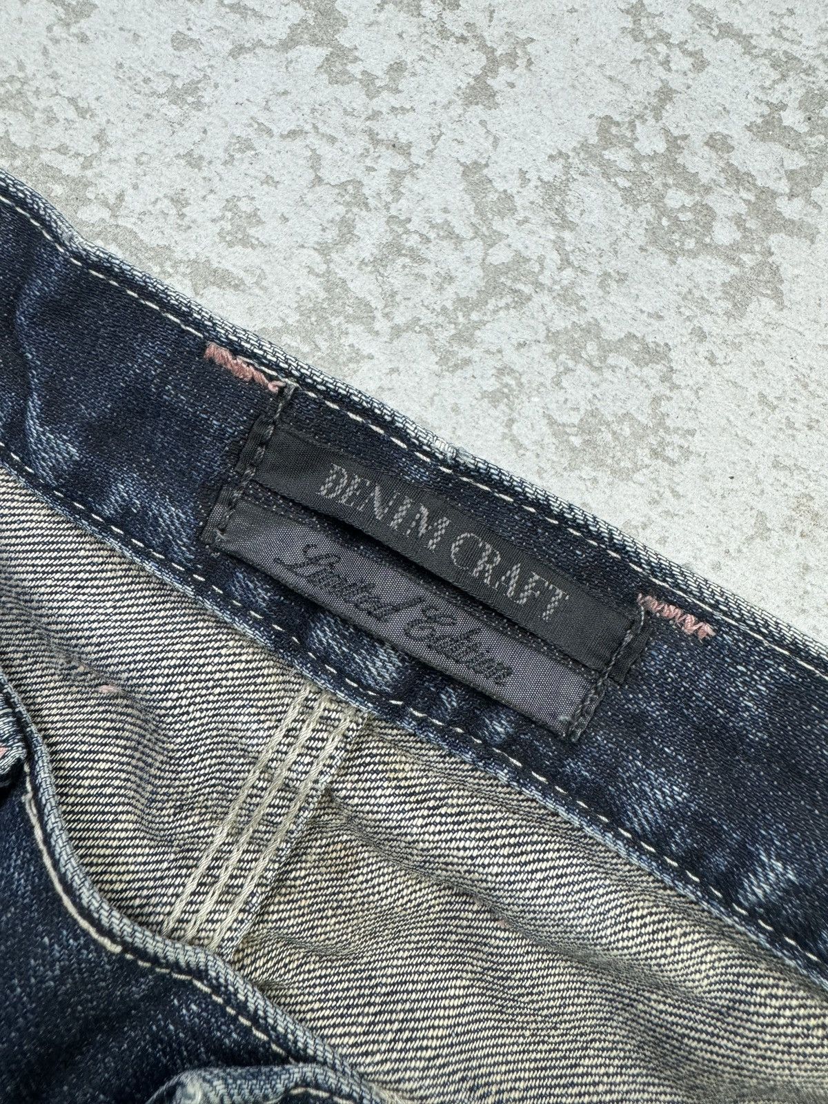 Japanese Brand × Le Grande Bleu (L.G.B.) DENIM CRAFT Limited Edition Distressed Sick Jeans Size US 31 - 8 Thumbnail