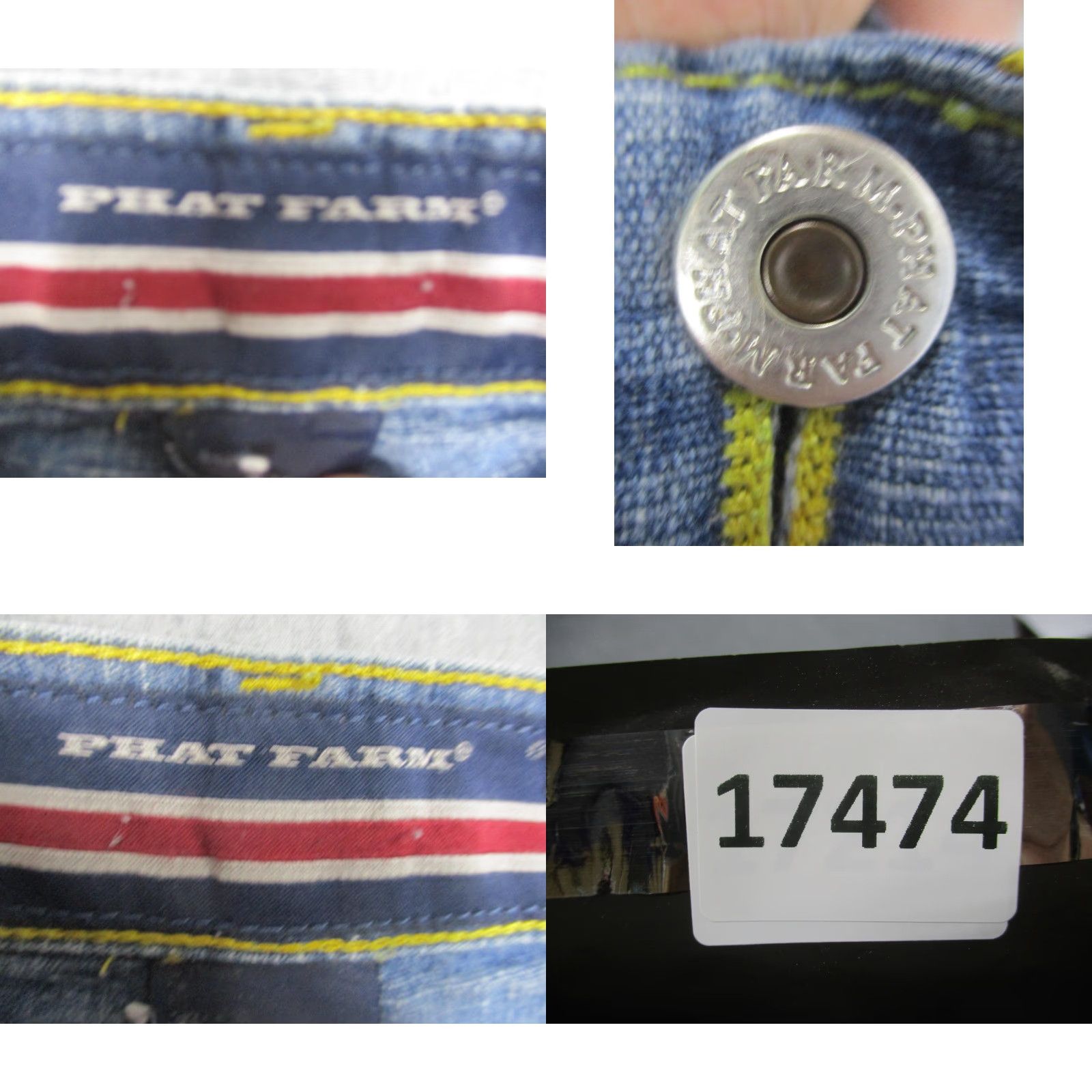 Phat Farm Phat Farm Shorts Mens 34 Blue Denim Carpenter Utility Hammer Loop Relaxed Jeans Size US 34 / EU 50 - 9 Thumbnail