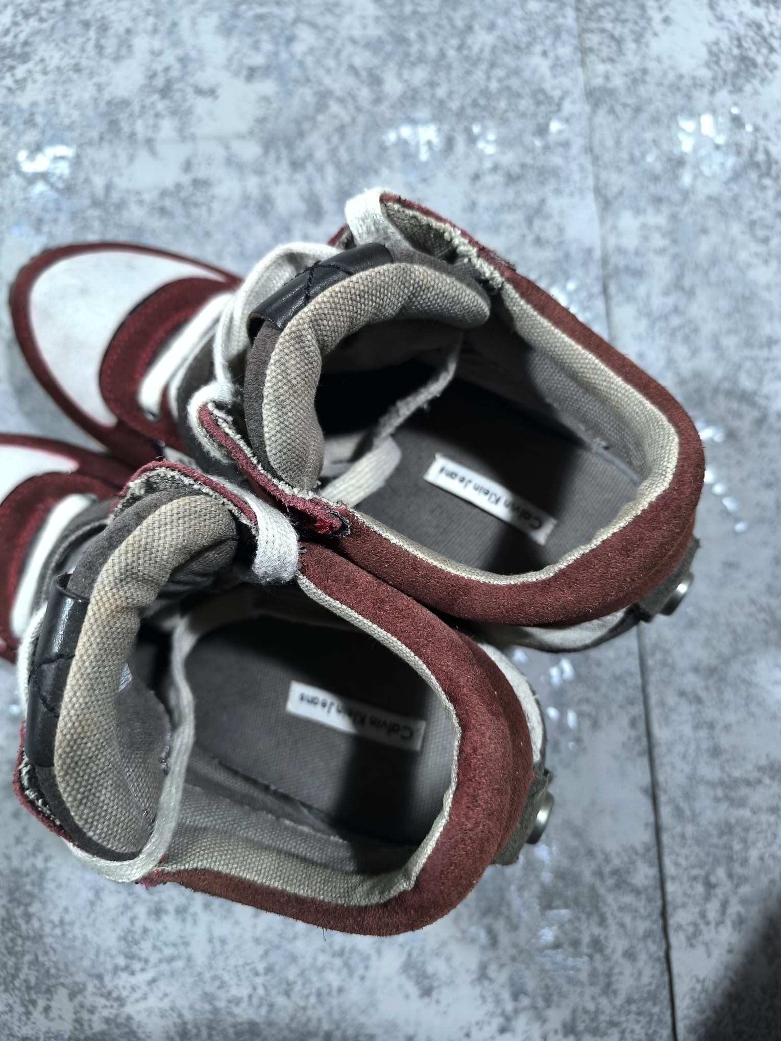 Calvin Klein CKJ WEDGE SNEAKERS ISABEL MARRANT LEATHER Size US 8 / IT 38 - 3 Thumbnail