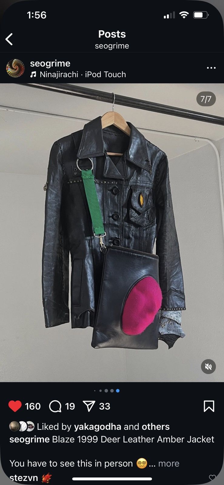 Japanese Brand Blaze 1999 deer leather jacket Size US M / EU 48-50 / 2 - 2 Thumbnail