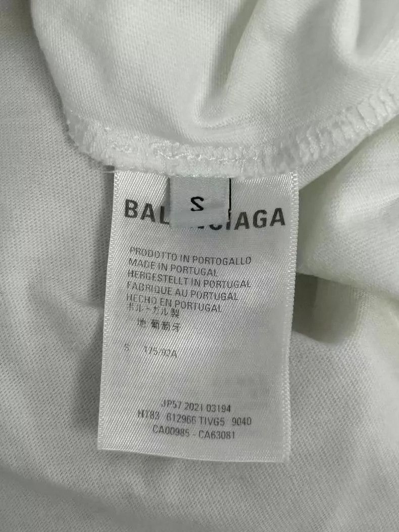 Balenciaga Balenciaga Front and Back Embroidered Logo Short Sleeve Of Size US S / EU 44-46 / 1 - 4 Thumbnail