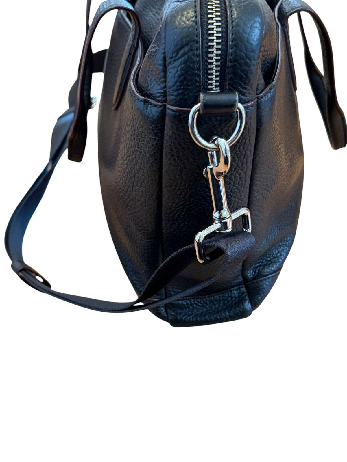 Coach Coach black pebbled leather crossbody business laptop bag Size ONE SIZE - 4 Thumbnail