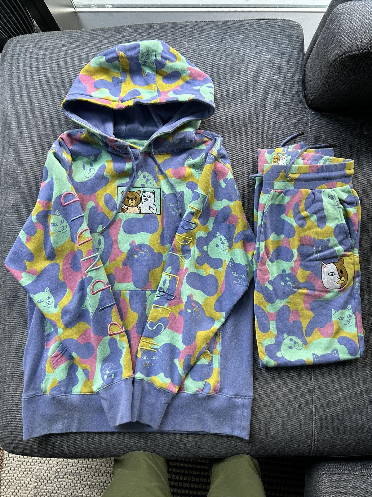 Ripndip x store teddy fresh hoodie