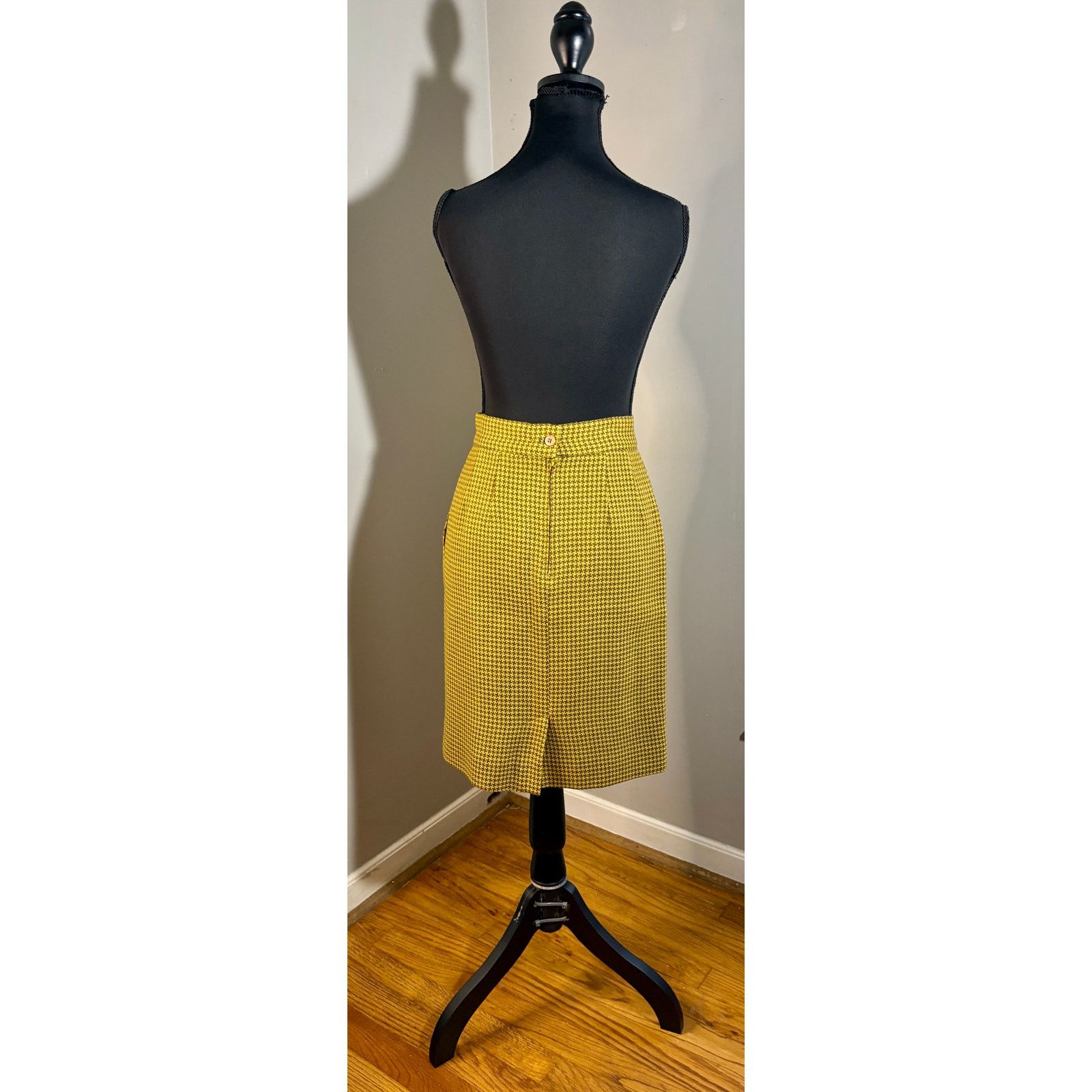 J.Crew J crew brown yellow houndstooth classic skirt Size 27" / US 4 / IT 40 - 2 Thumbnail