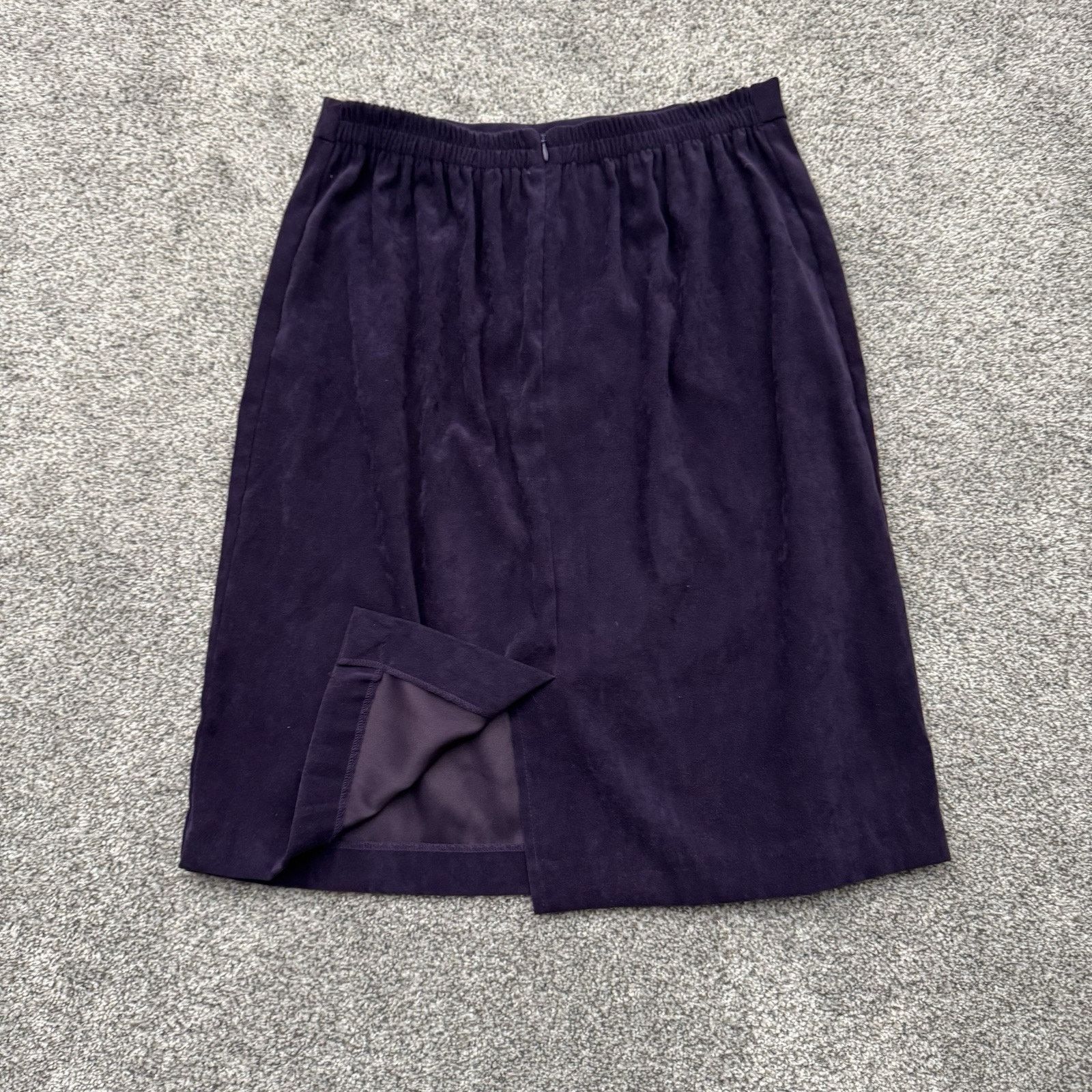 Other Vintage 90s Skirt Size 12 Velour Office Evening Wear Chic Size 34" / US 12 / IT 48 - 7 Thumbnail