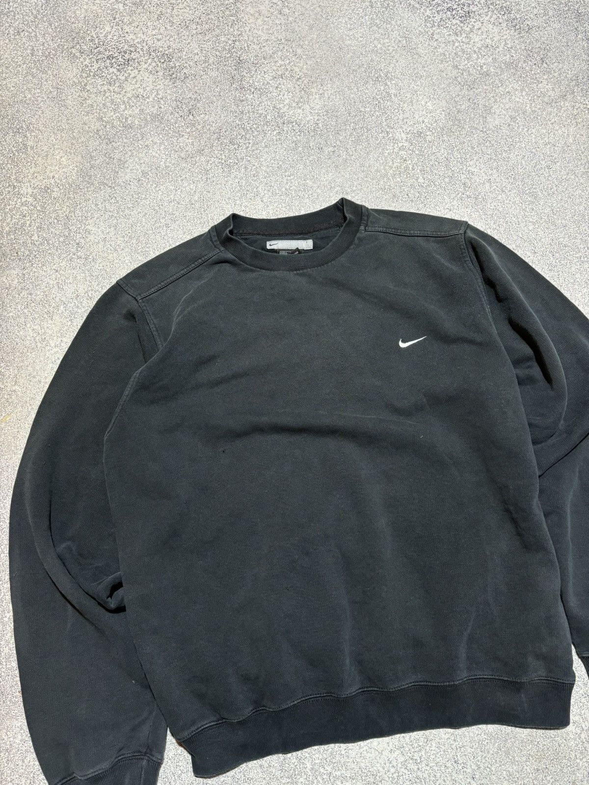 Nike × Vintage Vintage 00s Nike Sweatshirt Drill Black Small Logo size S Size US S / EU 44-46 / 1 - 3 Thumbnail