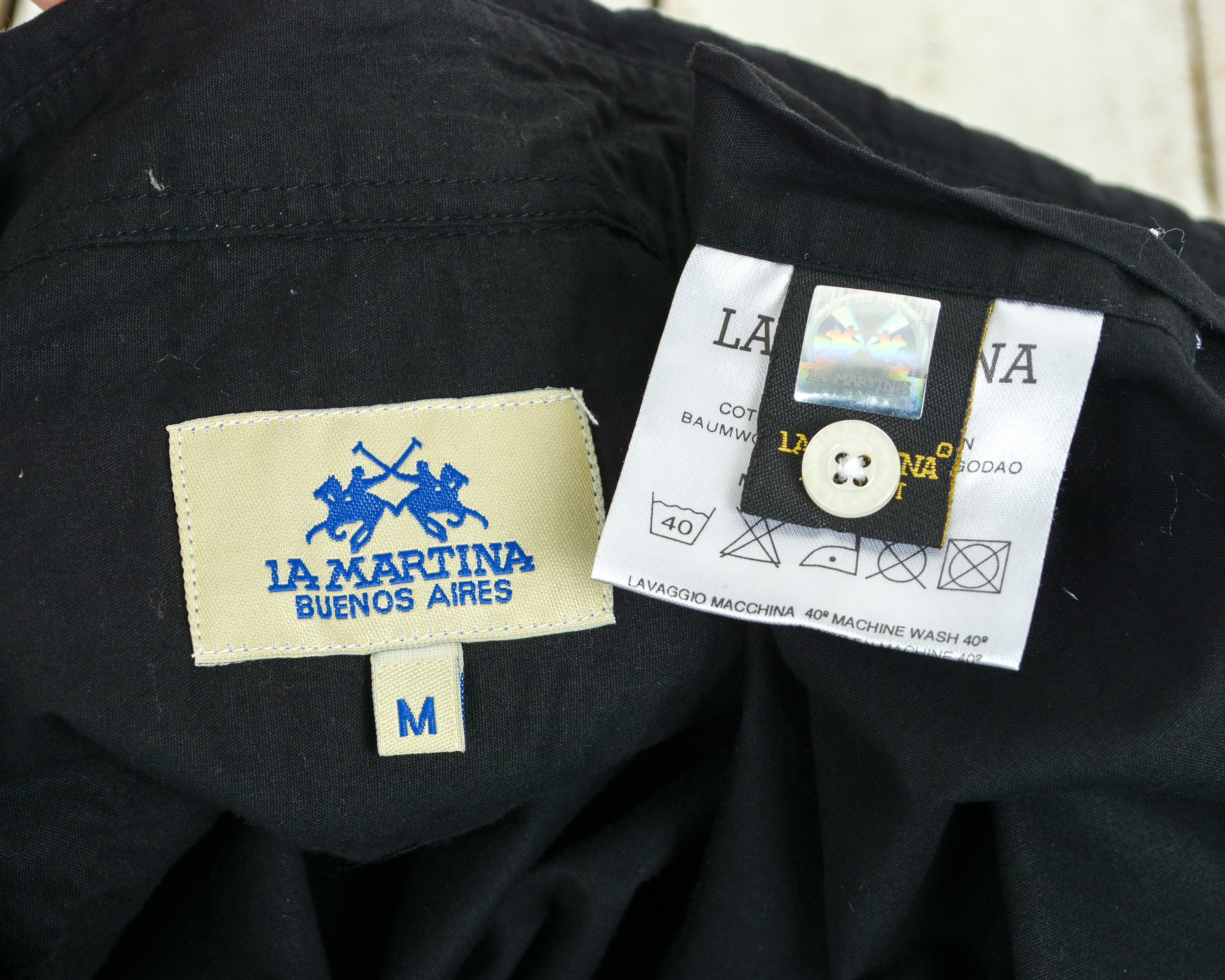 Designer × La Martina M Button Up Shirt Embroidered Long Sleeved Casual Dress Size US M / EU 48-50 / 2 - 9 Thumbnail