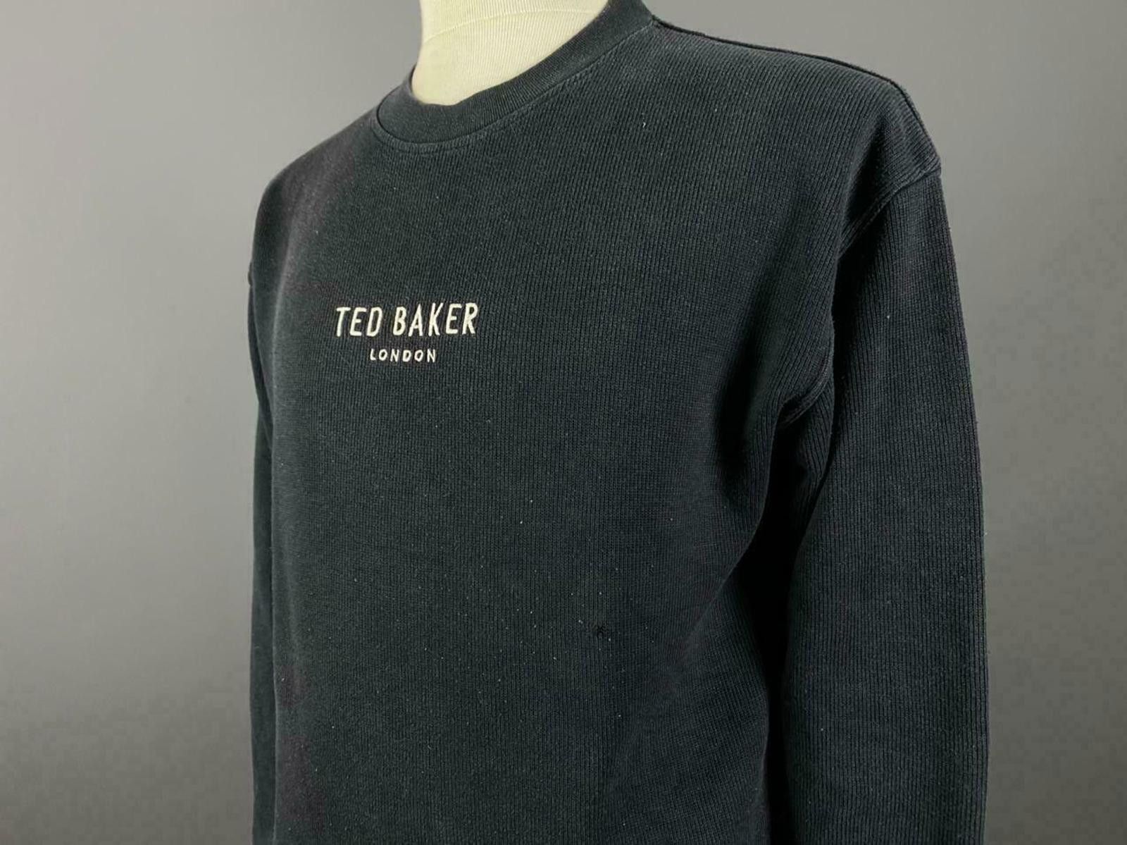 Ted Baker Men Ted Baker London Black Big Sweatshirt Sweater Size 3 Size US M / EU 48-50 / 2 - 3 Thumbnail
