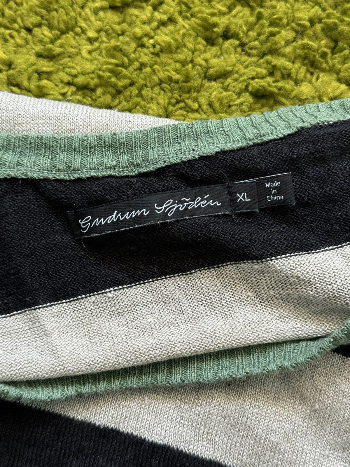Designer Gudrun Sjoden 100% linen striped sweater Size XL / US 12-14 / IT 48-50 - 3 Thumbnail