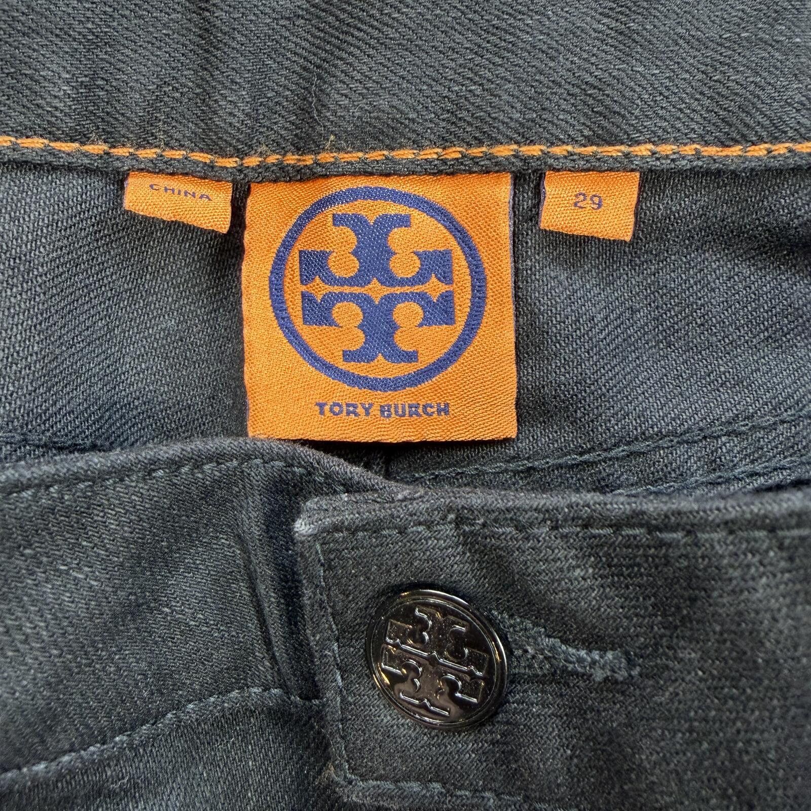 Other Tory Burch Womens Dark Wash Straight Leg Jeans 29 Minimalist Size 29" - 5 Thumbnail