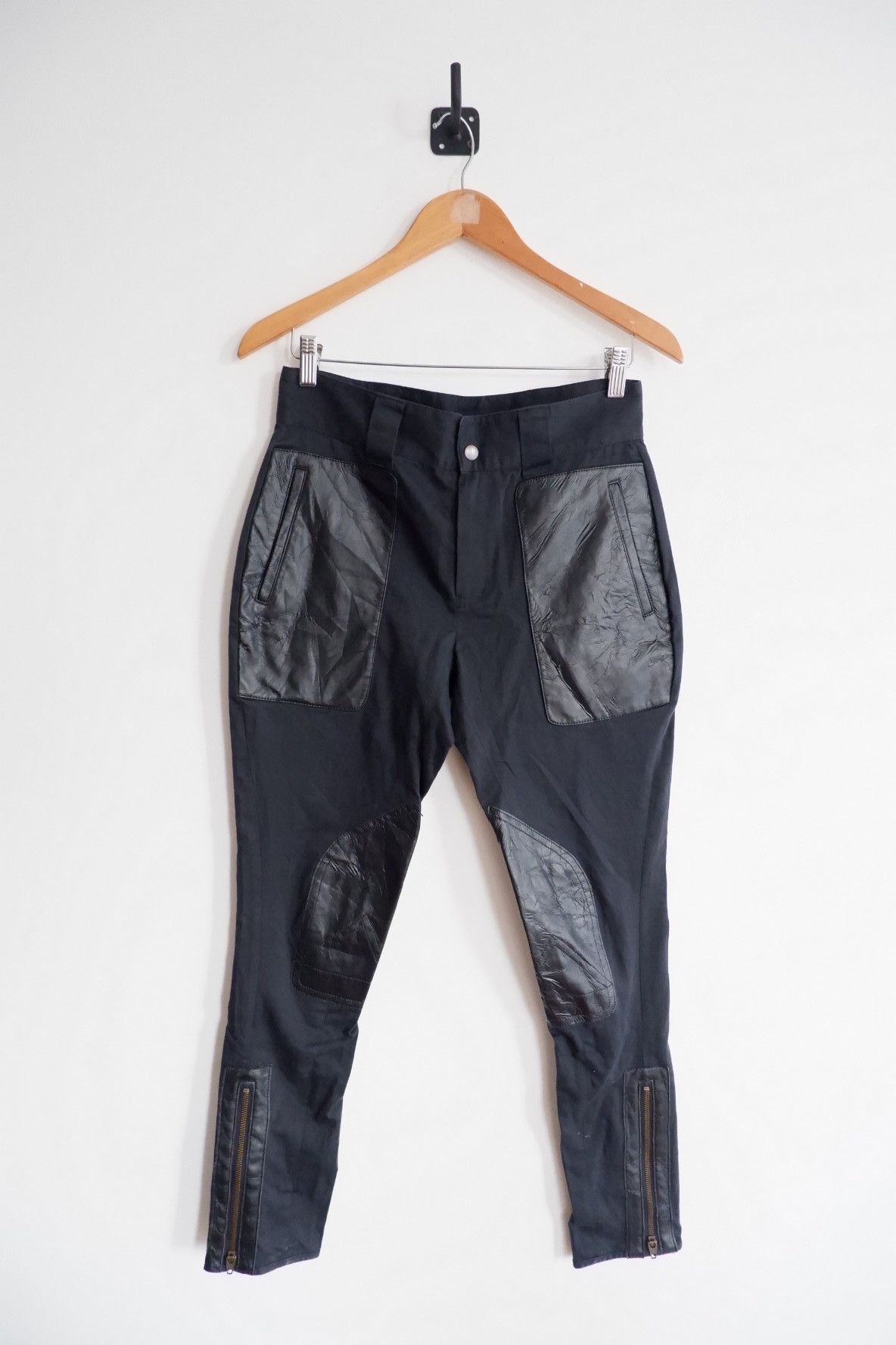 Miharayasuhiro Paneled Leather Pants