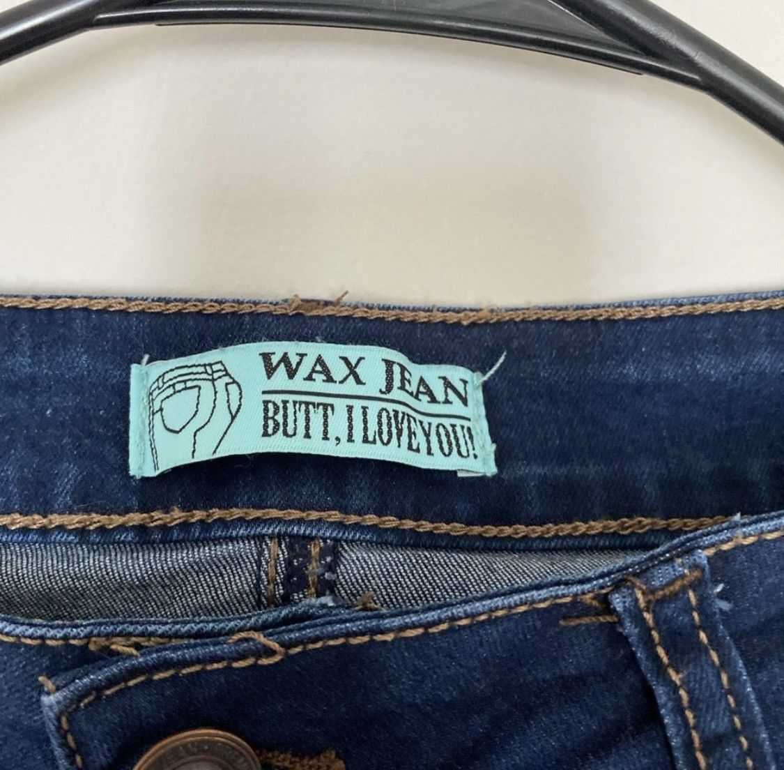 Other WAX JEANS BUTT I LOVE YOU DISTRESSED SKINNY STRETCH JEANS Size 27" / US 4 / IT 40 - 5 Thumbnail