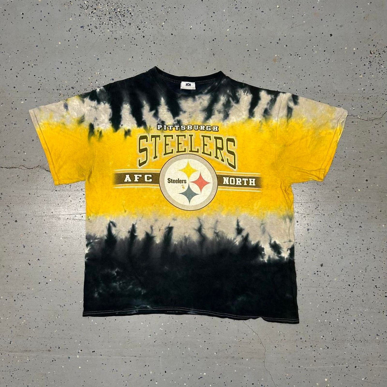 NFL Y2K Pittsburgh Steelers tie-dye tee Size US XL / EU 56 / 4 - 1 Thumbnail