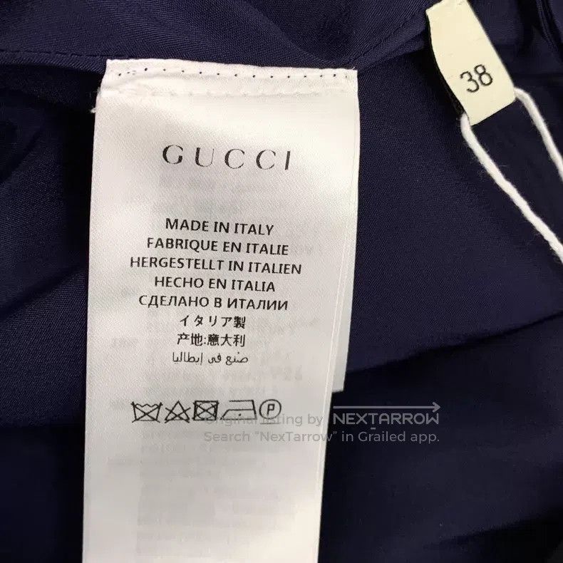 Gucci Gucci Blue logo jacquard full print casual pleated skirt s Size 25" / US 0 / IT 36 - 6 Thumbnail