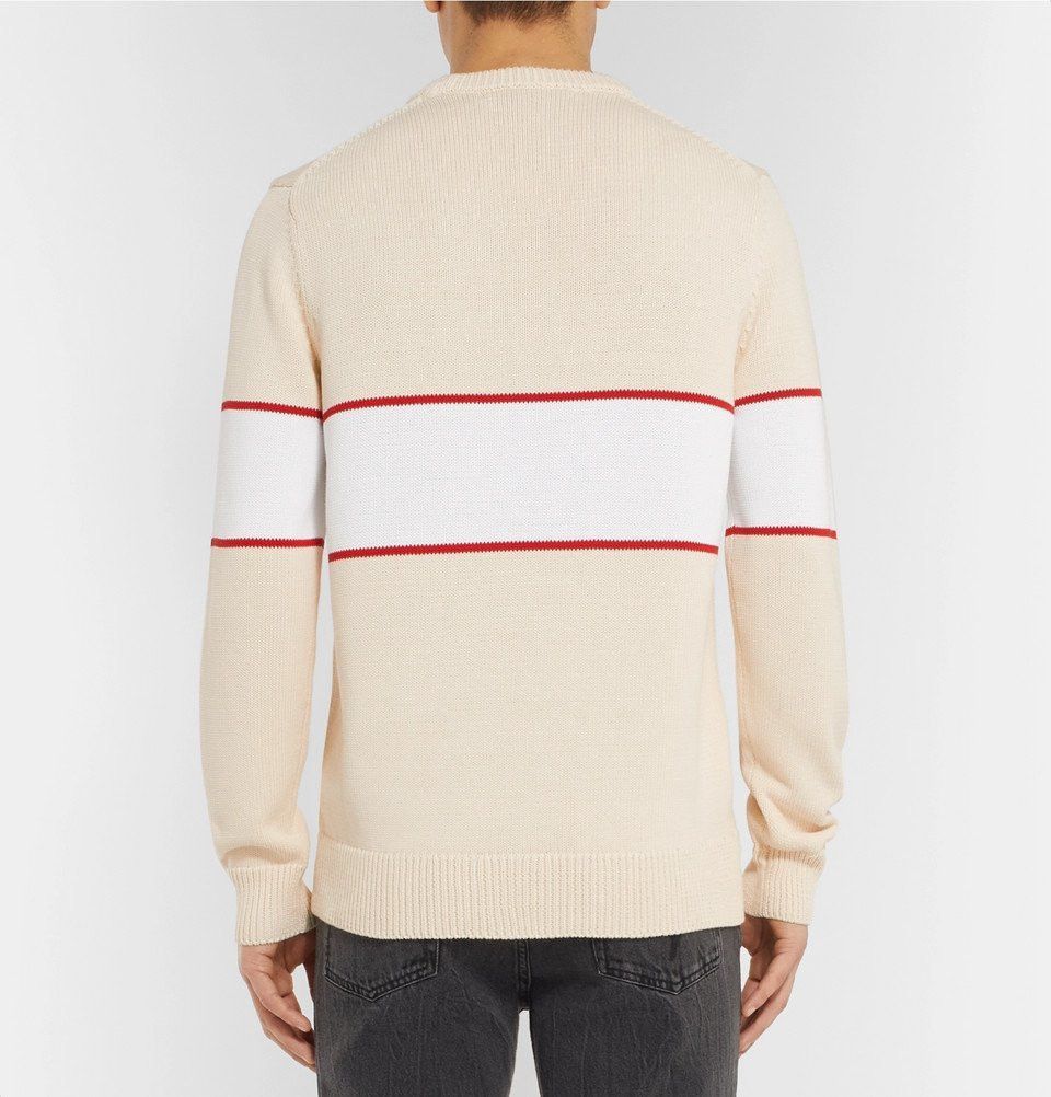 Givenchy o1srvl11e0326 Reverse Logo Intarsia Sweater in Multicolor Size US S / EU 44-46 / 1 - 5 Thumbnail