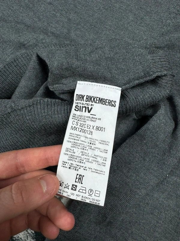 Dirk Bikkembergs Dirk Bikkembergs wool sweater gray logo M Size US M / EU 48-50 / 2 - 5 Thumbnail