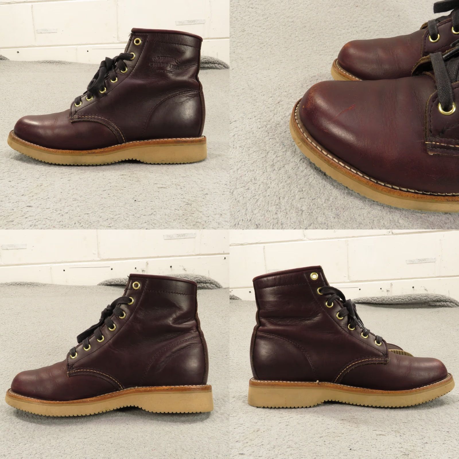 Chippewa Chippewa Boots Womens 9 6" Lace Up Service Oxblood Leather Vintage Made in USA Casual Combat Ankle Boots Mens? No gender. Size US 9 / IT 39 - 8 Thumbnail