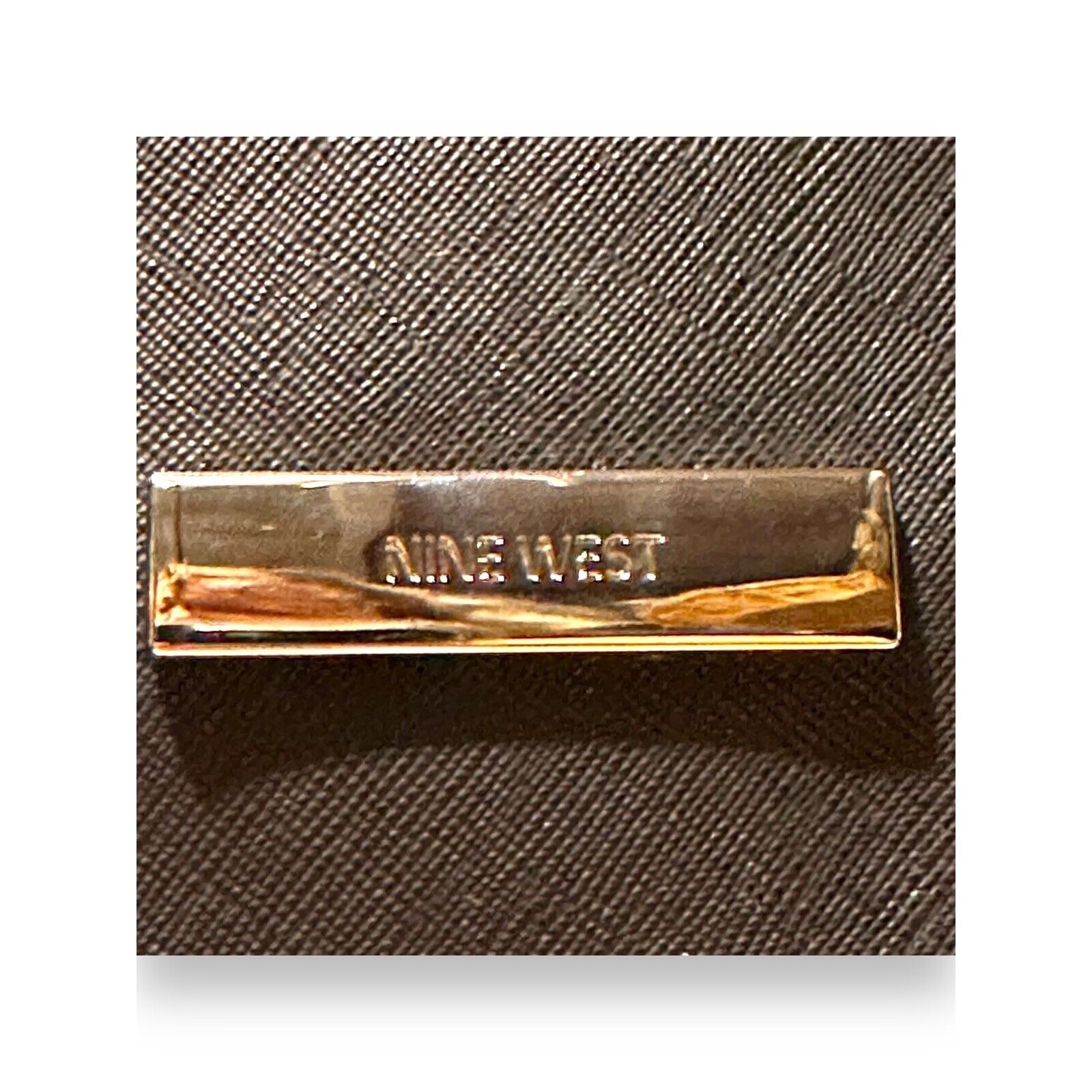 Nine West NINE WEST Handbag Shoulder Strap Textured Black Faux Leather Size ONE SIZE - 4 Thumbnail