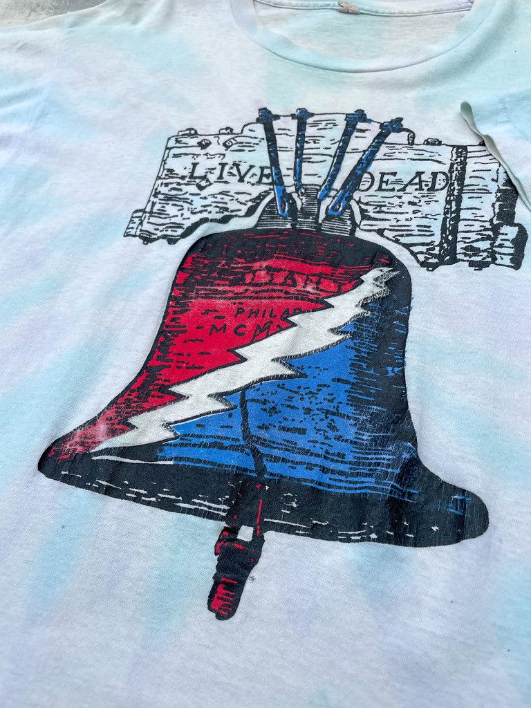 Vintage Vintage Grateful Dead Single Stitch Tie Dye T- Shirt- 1980s Size US XL / EU 56 / 4 - 4 Thumbnail