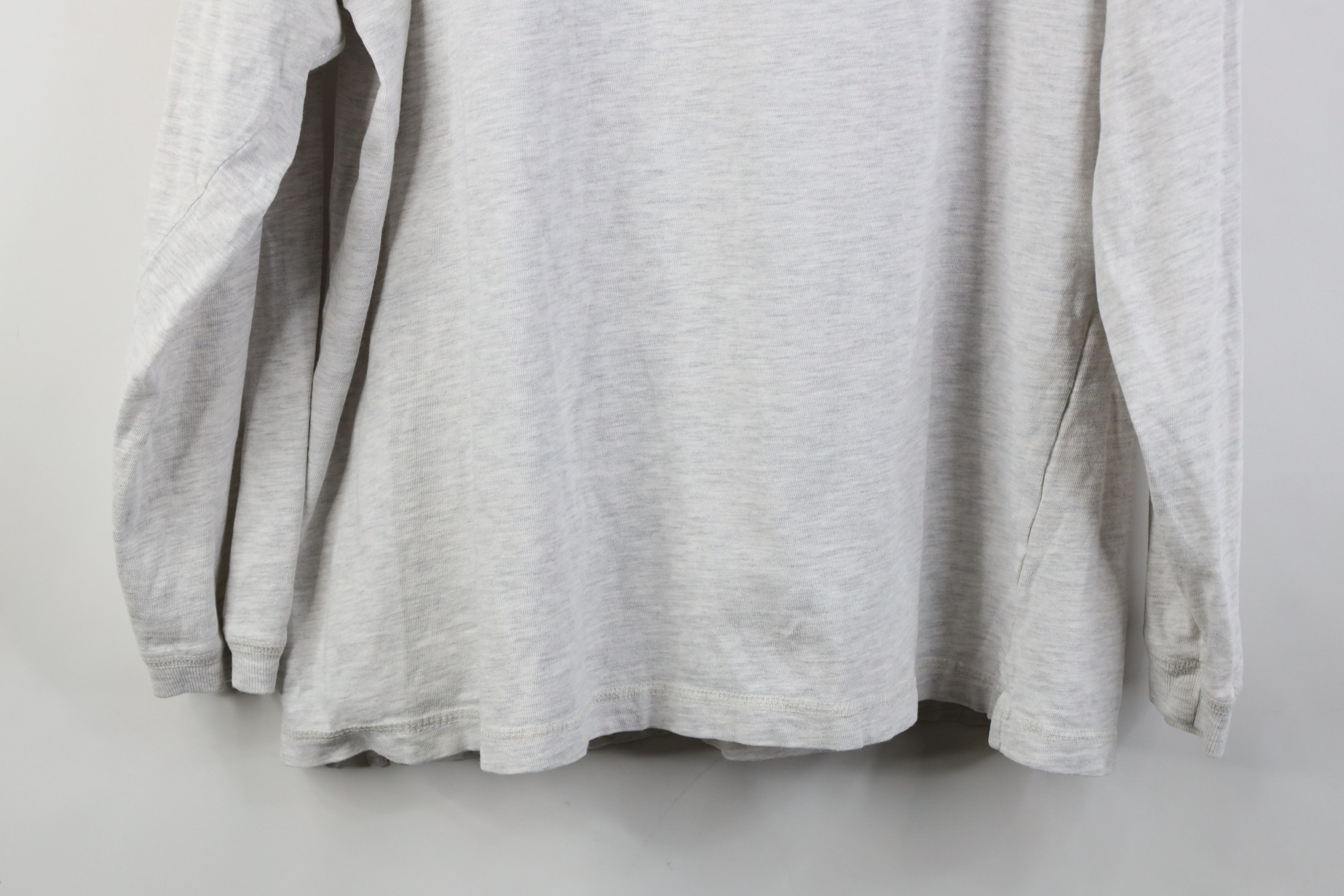 Vintage Vintage 90s Streetwear Long Sleeve T-Shirt Heather Gray Size US XL / EU 56 / 4 - 16 Thumbnail