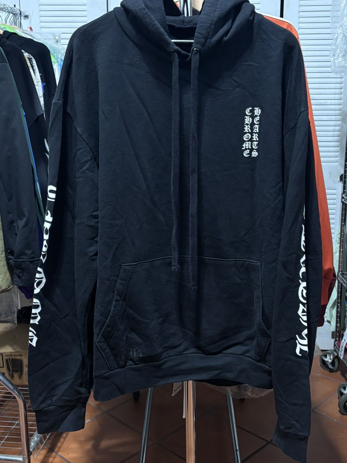 Chrome Hearts F You Scroll Black Hoodie