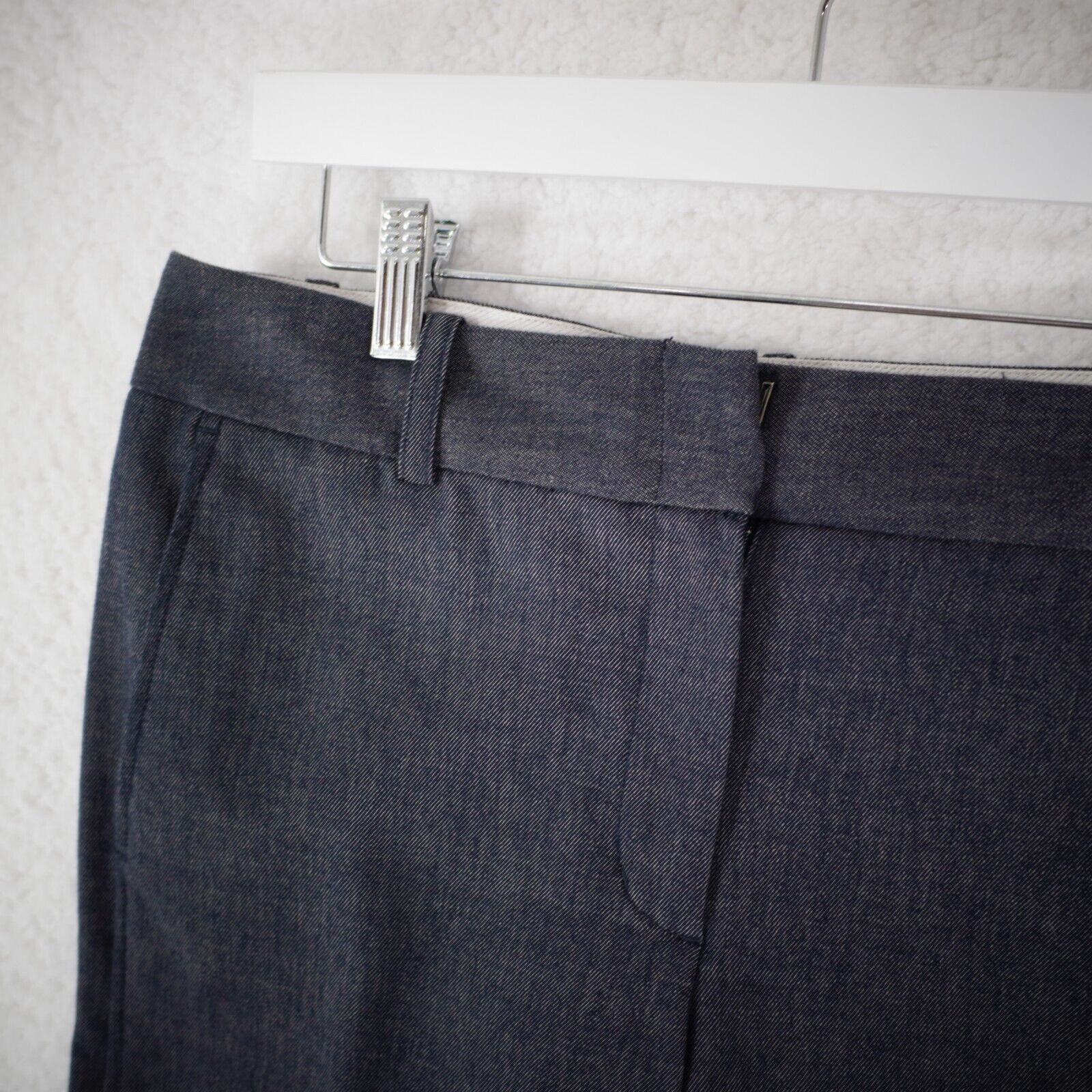 Bcbgmaxazria BCBGMaxazria Size 8 Gray Twill Cotton Polyester Virgin Wool Size 30" / US 8 / IT 44 - 2 Thumbnail