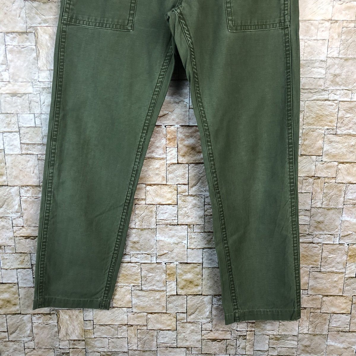 Japanese Brand Back Number Green cargo Pants #A1023 Size US 28 / EU 44 - 6 Thumbnail