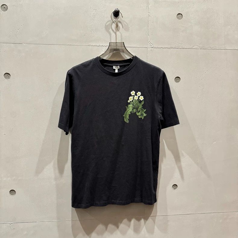LOEWE Black fox print short sleeve T-shirt