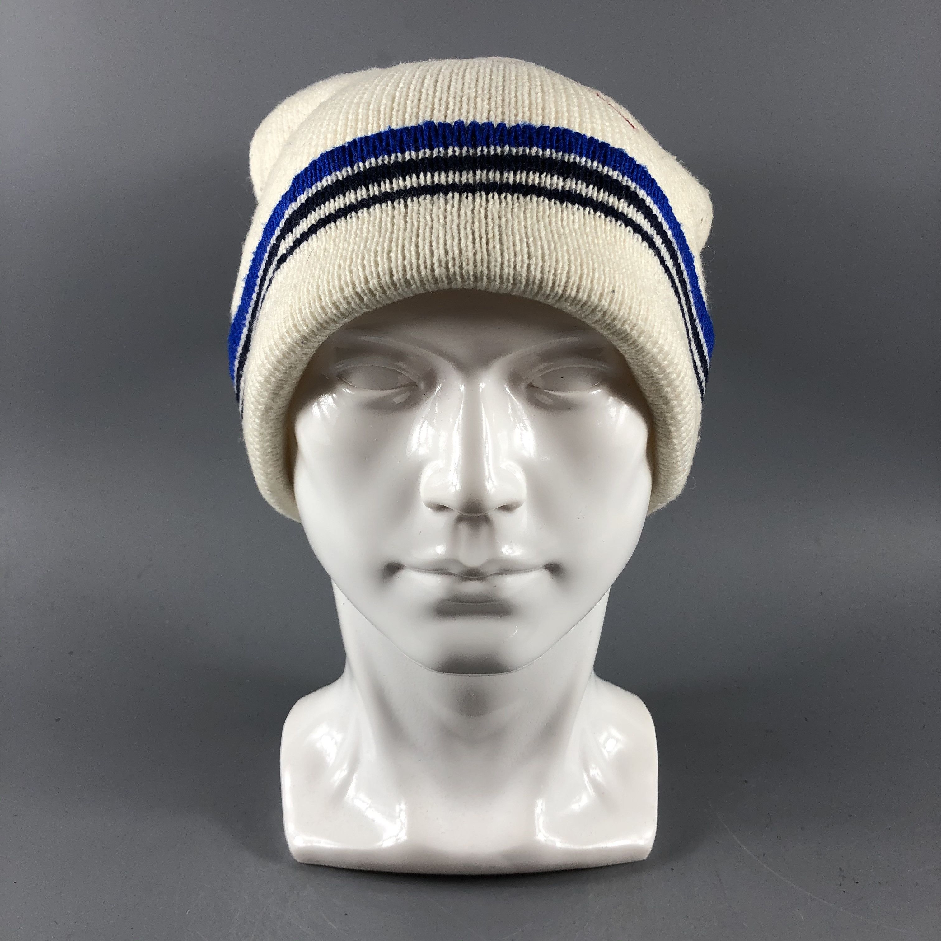 image of Vintage Ski Hats Bobble Beanie Knit Snow Hat Snow Cap B776, Men's
