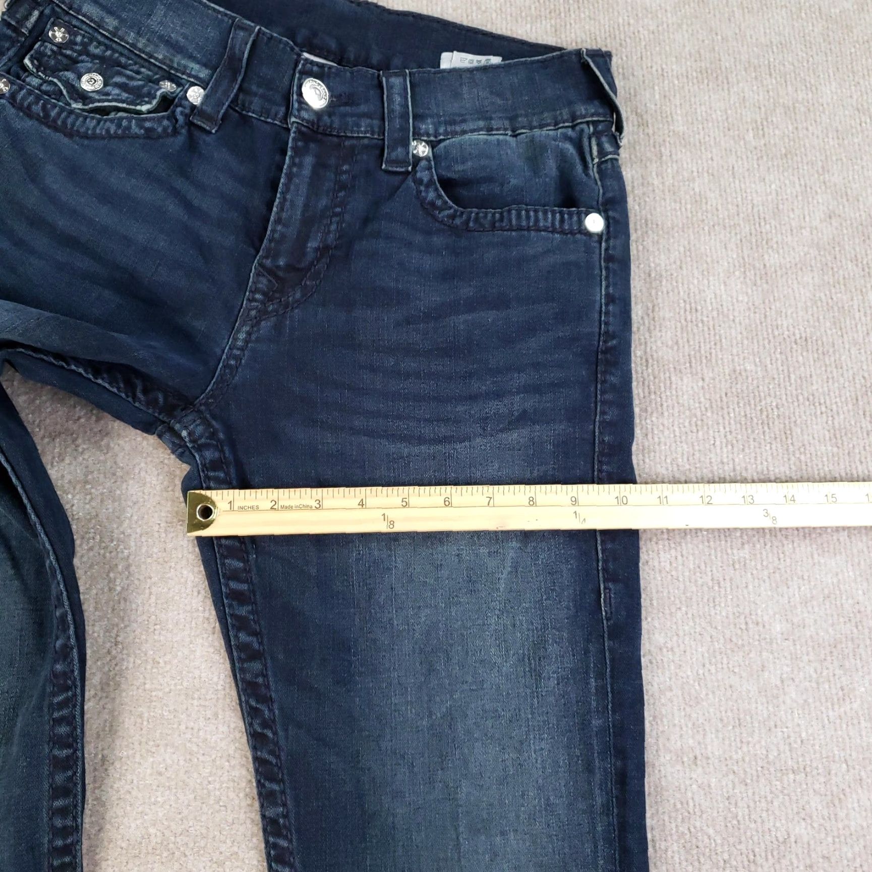 True Religion True Religion Jeans Mens 30x34 Blue Geno Relaxed Slim Stretch Denim Casual Size US 30 / EU 46 - 5 Thumbnail