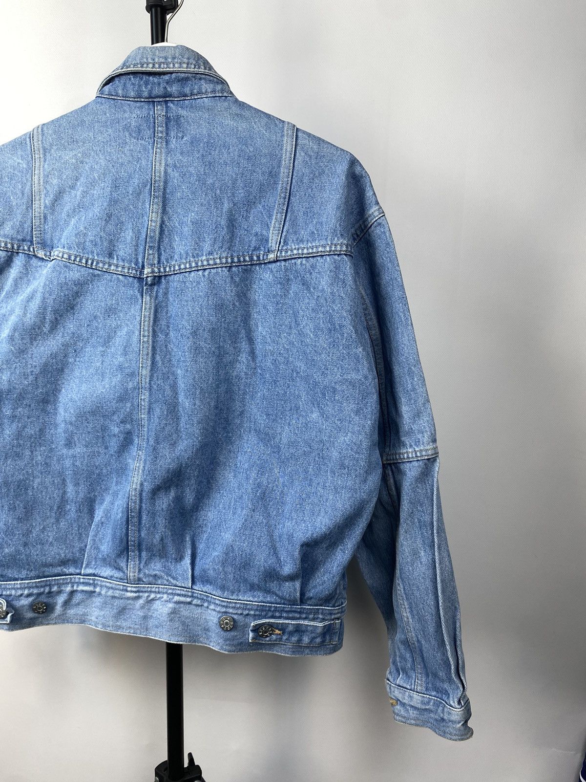 Mustang × Vintage Vintage 1990s Mustang Patchwork Wash Denim Jacket Size US M / EU 48-50 / 2 - 10 Thumbnail