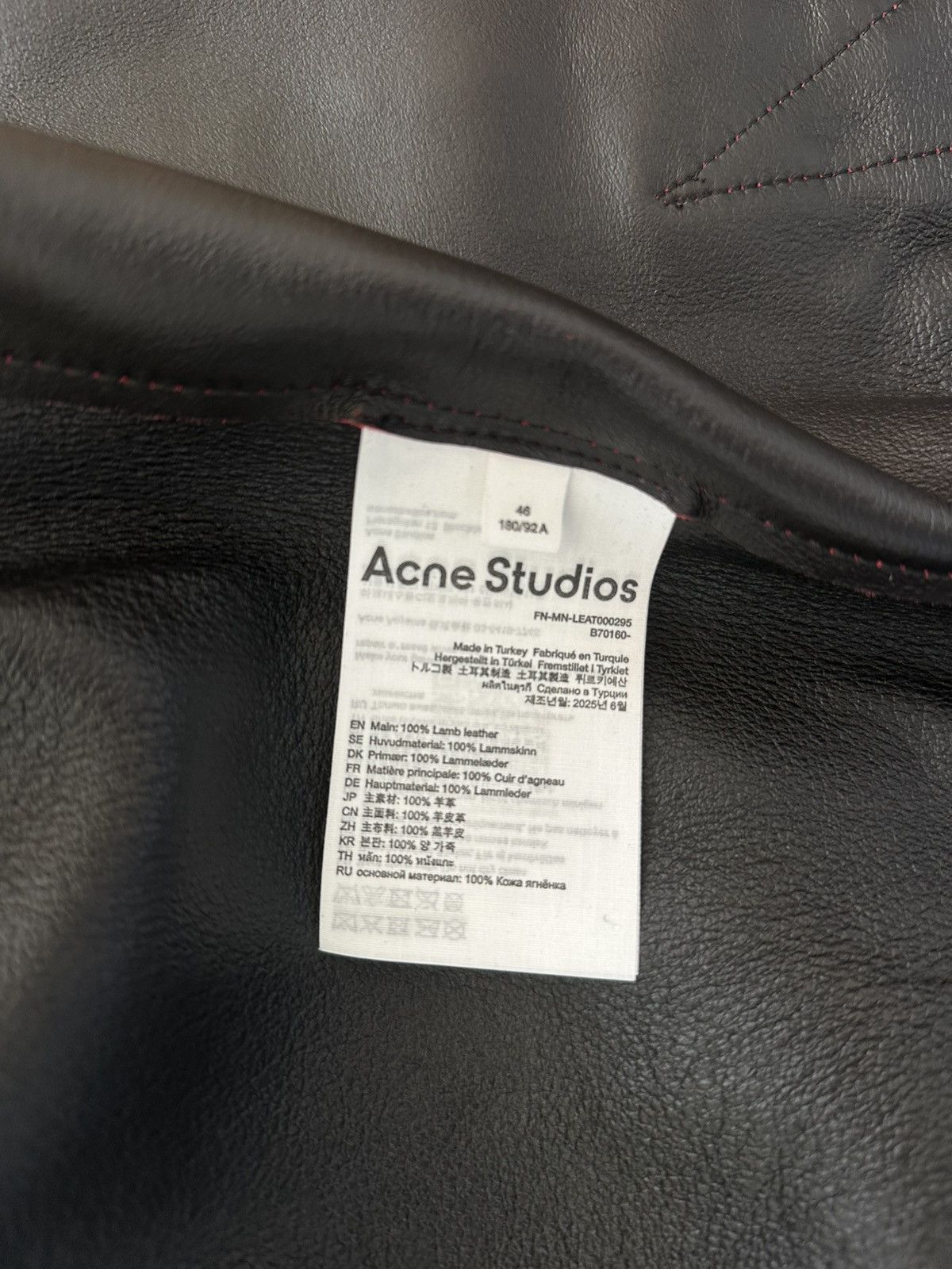 Acne Studios Acne Studios Leather Shirt Jacket 46 fits L AW25 Size US L / EU 52-54 / 3 - 6 Thumbnail