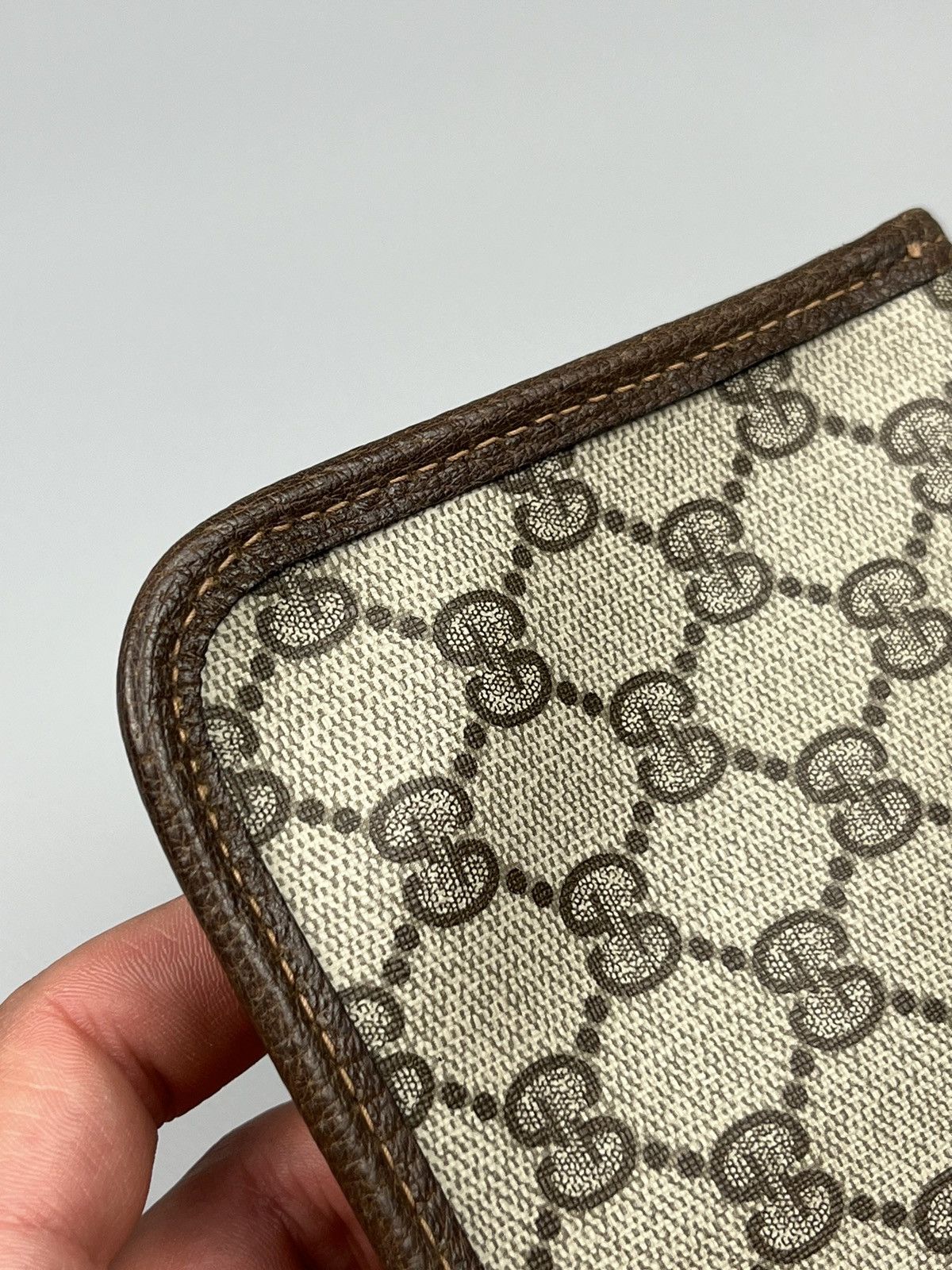 Gucci Vintage GUCCI Monogram Leather Clutch Wallet Bag Size ONE SIZE - 9 Thumbnail