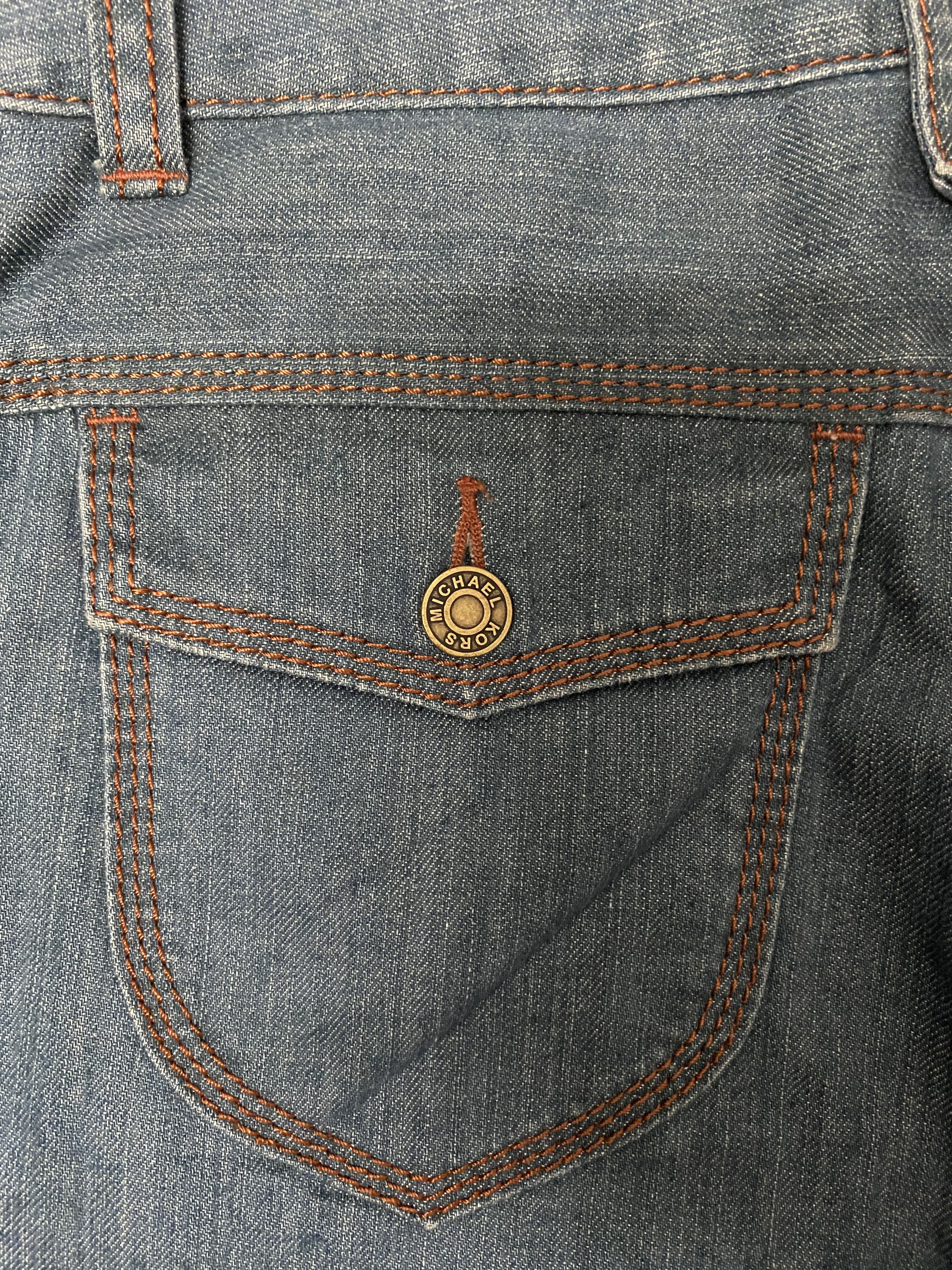 Michael Kors Michael Kors Onward Kashiyama Flared Denim Pants Size 2 Size 28" / US 6 / IT 42 - 14 Thumbnail