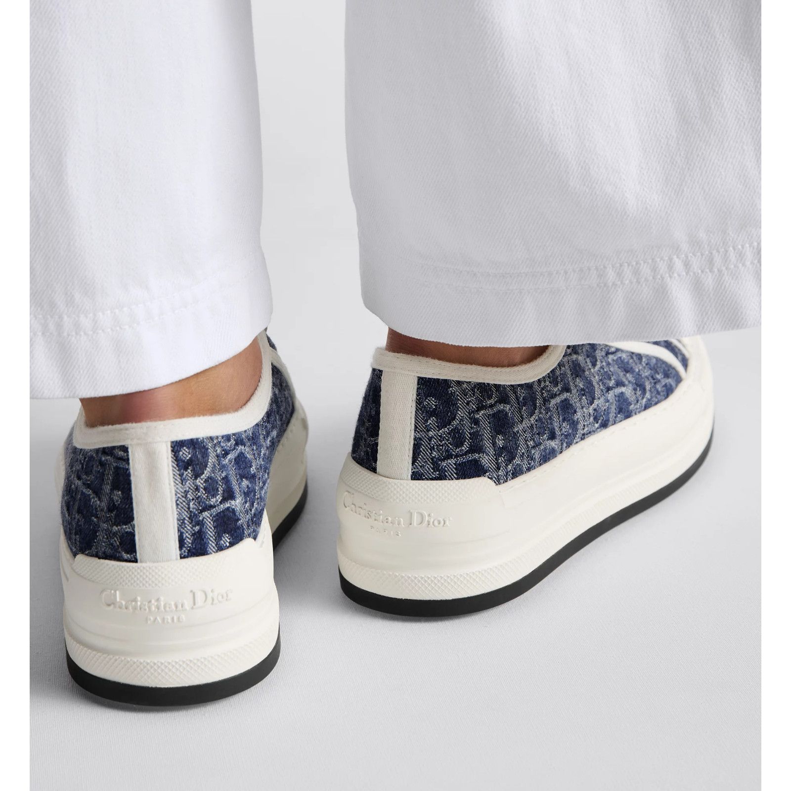 Dior Dior Walk'N'Dior Denim Logo Flat Low Platform Sneaker 41 Size US 11 / IT 41 - 16 Thumbnail