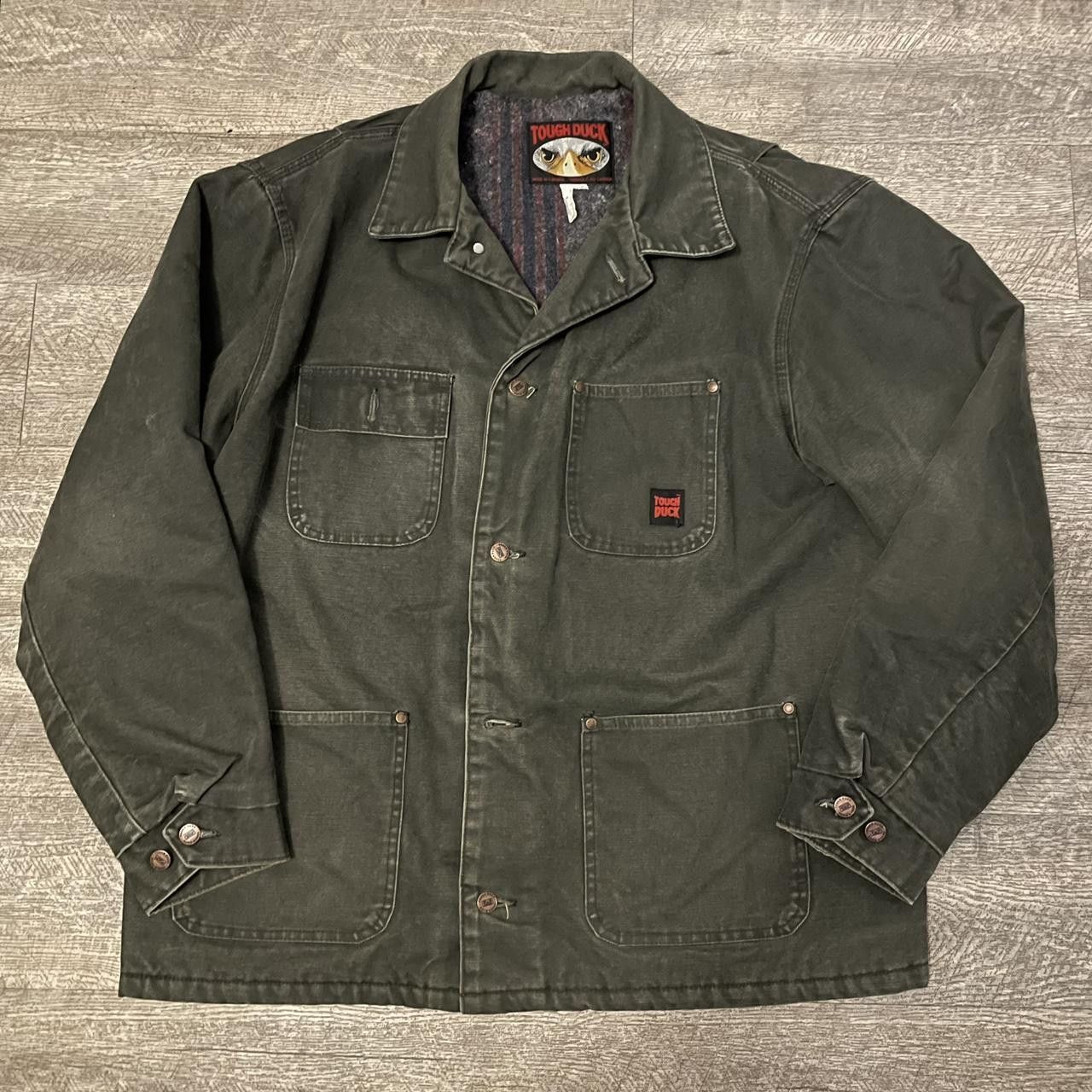 Carhartt × Vintage Vintage 90's Military Carhartt like Workwear Chore Jacket Size US XL / EU 56 / 4 - 1 Thumbnail