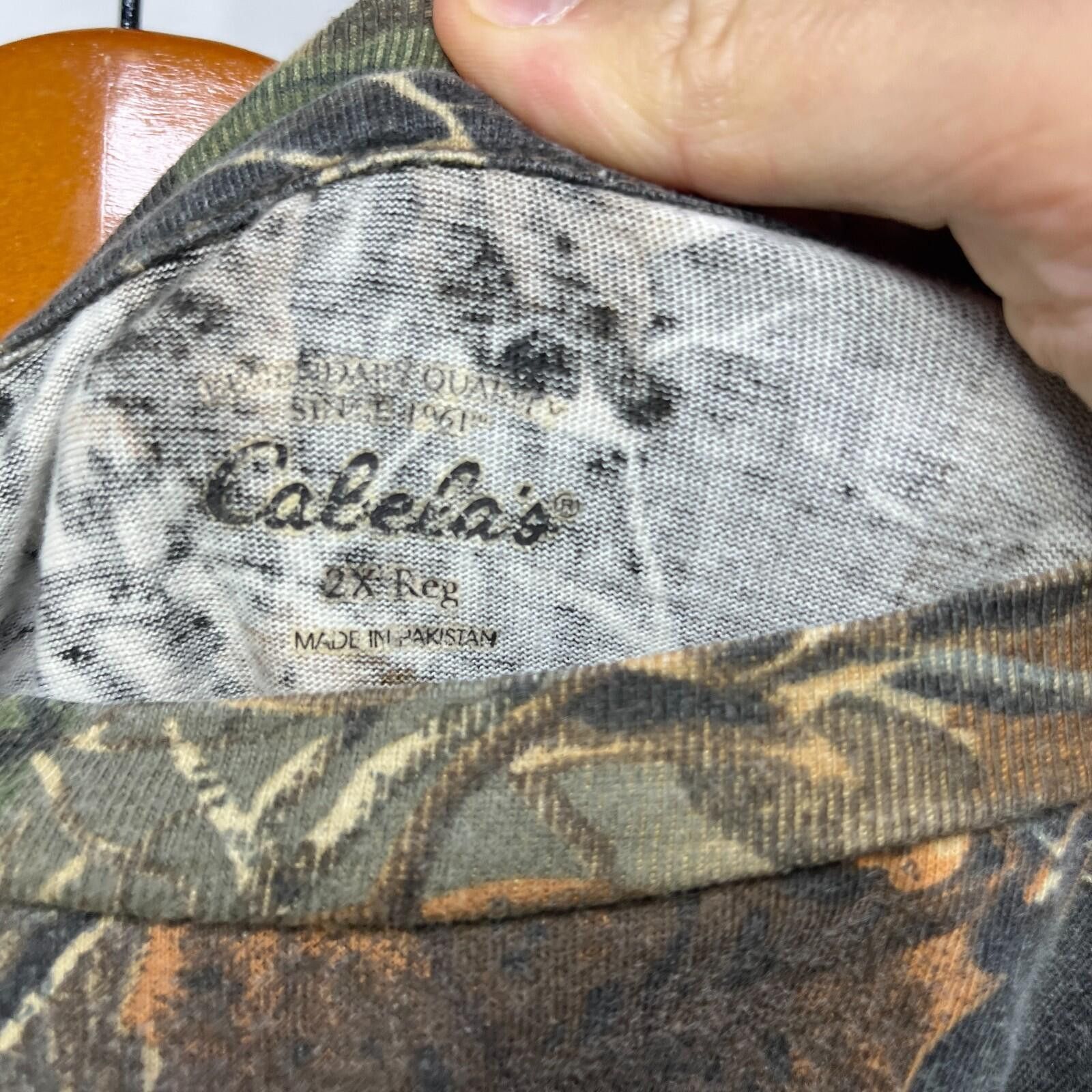 Cabelas Vintage Cabelas Realtree Camo Long Sleeve Shirt 2XL Size US XXL / EU 58 / 5 - 5 Thumbnail