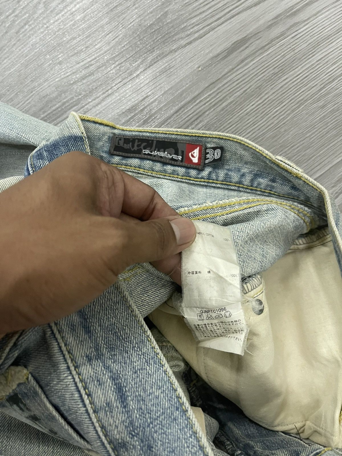 Quiksilver Quicksilver FLW boro distressed denim Size US 30 / EU 46 - 7 Thumbnail