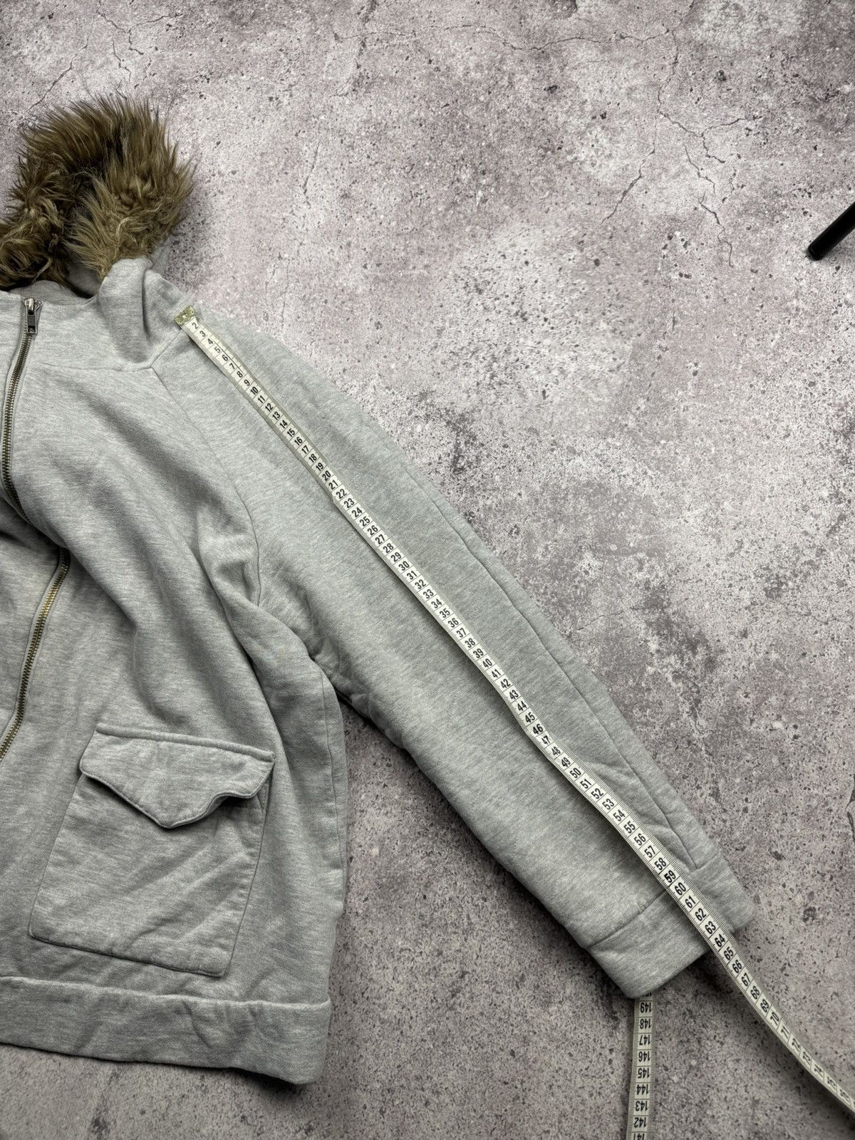 If Six Was Nine If Six Was Nine LGB Styled Boxy Fur Gray Y2K Zip Hoodie Size US M / EU 48-50 / 2 - 5 Thumbnail
