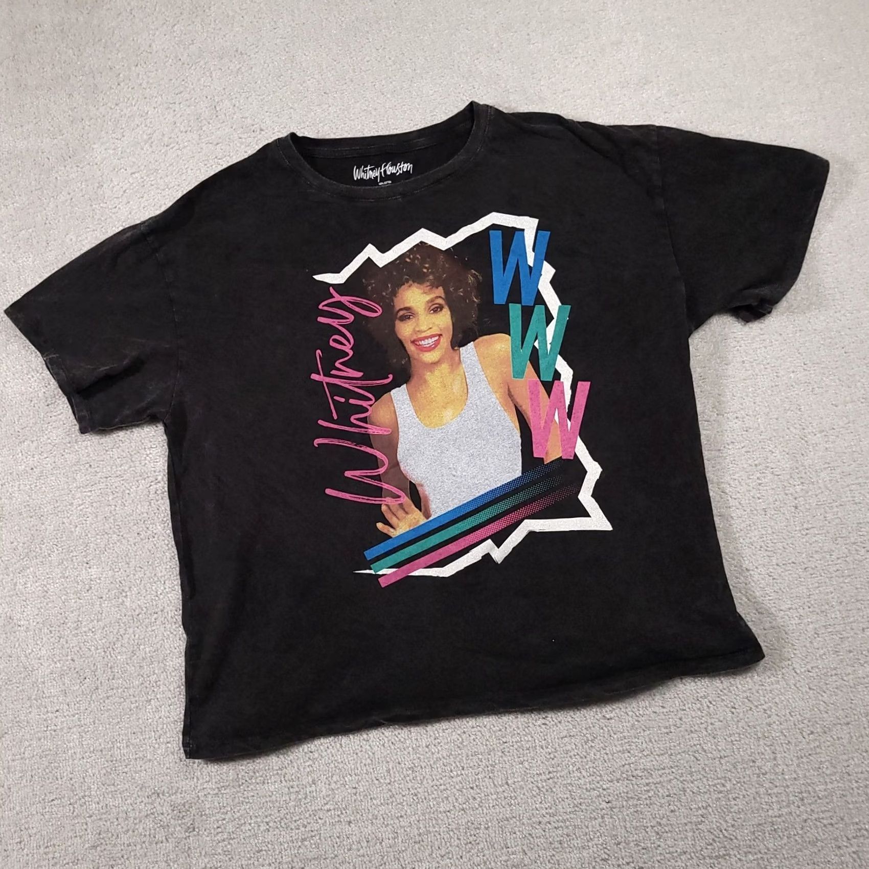 Vintage Whitney Houston Short Sleeve Band T Shirt Women's XL Black Burnout Big Graphic T-Shirt Women Size XL / US 12-14 / IT 48-50 - 2 Thumbnail