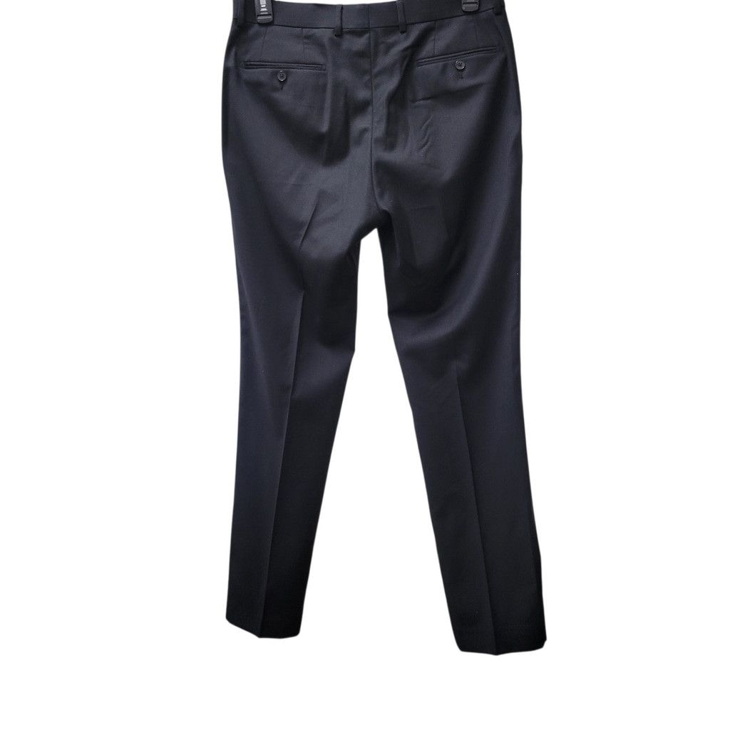 Calvin Klein Calvin Klein Men Slim-Fit Black Flat Front Dress Pants 34/32 Size US 34 / EU 50 - 5 Thumbnail