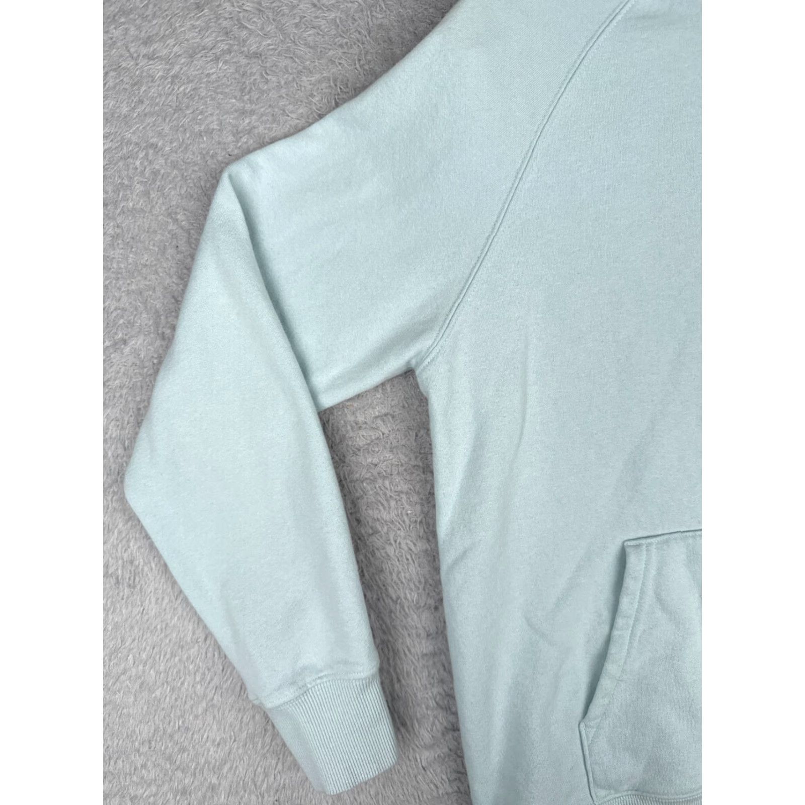 The North Face The North Face Hoodie Womens Medium Blue Pullover Cotton Blend Activewear with Pockets Size M / US 6-8 / IT 42-44 - 3 Thumbnail