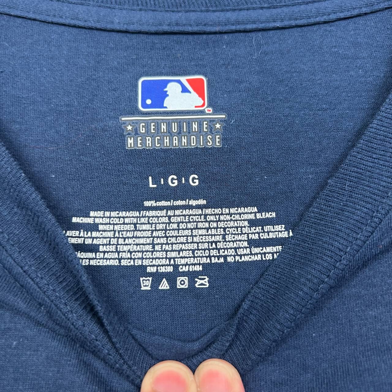 MLB Atlanta Braves Shirt Men Large Blue MLB Cotton New L Size US L / EU 52-54 / 3 - 5 Thumbnail
