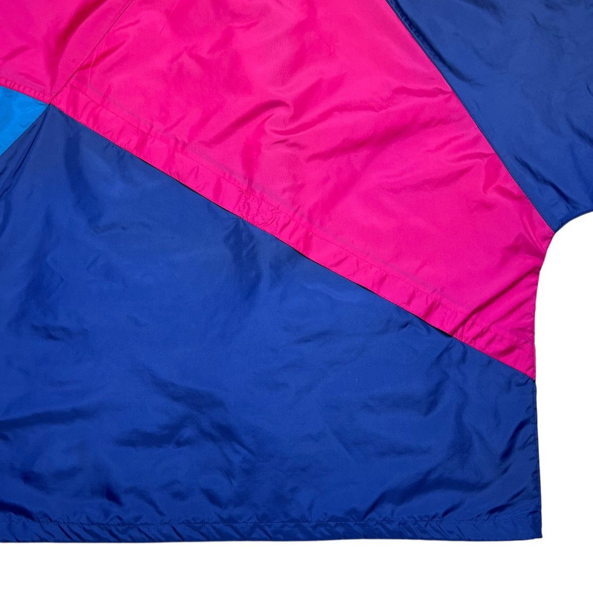 Nike Vtg 1990s Nike Swoosh Color Block Zip Up Windbreaker Jacket Size US L / EU 52-54 / 3 - 12 Thumbnail